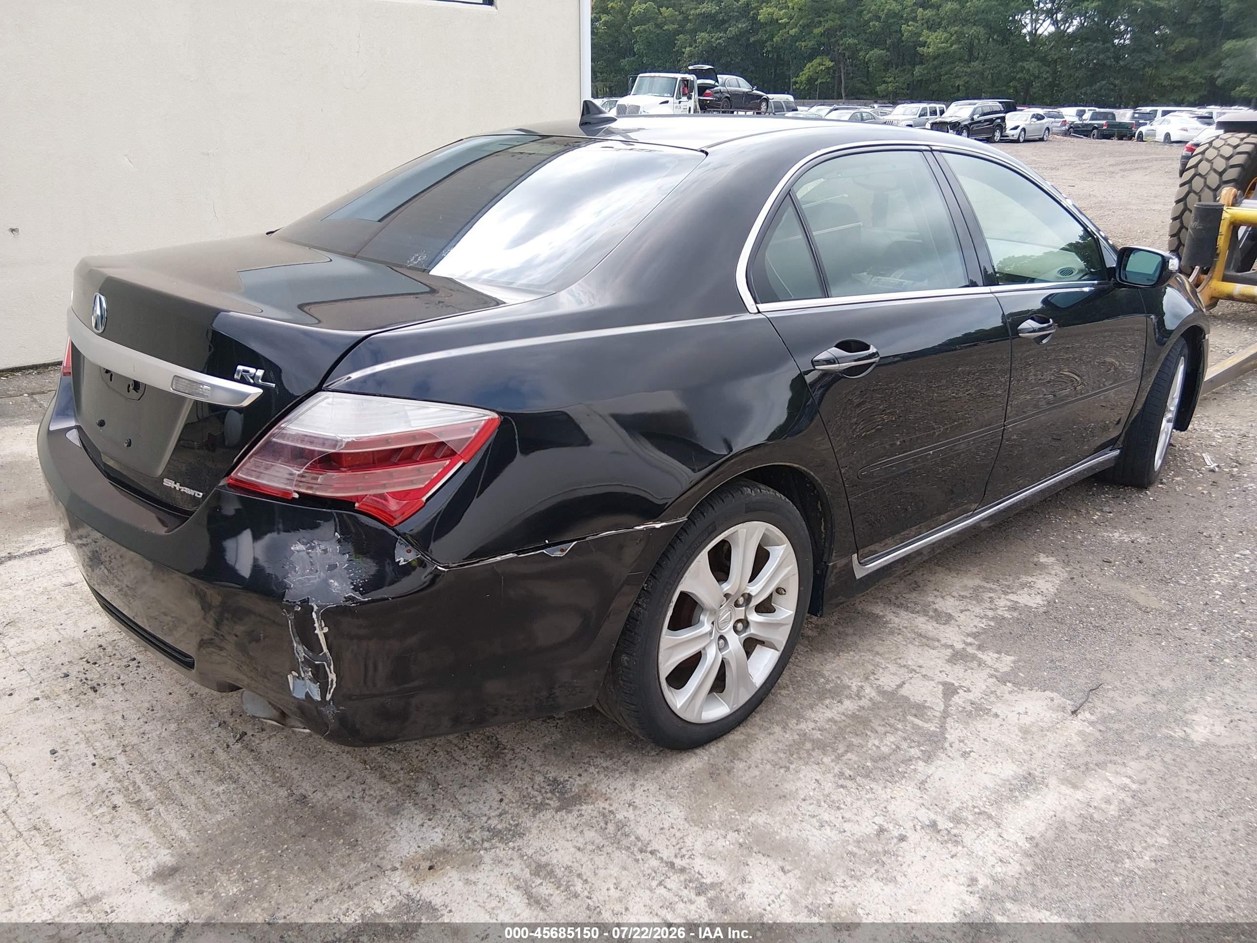 2010 Acura Rl 3.7 Black vin: JH4KB2F60AC001108
