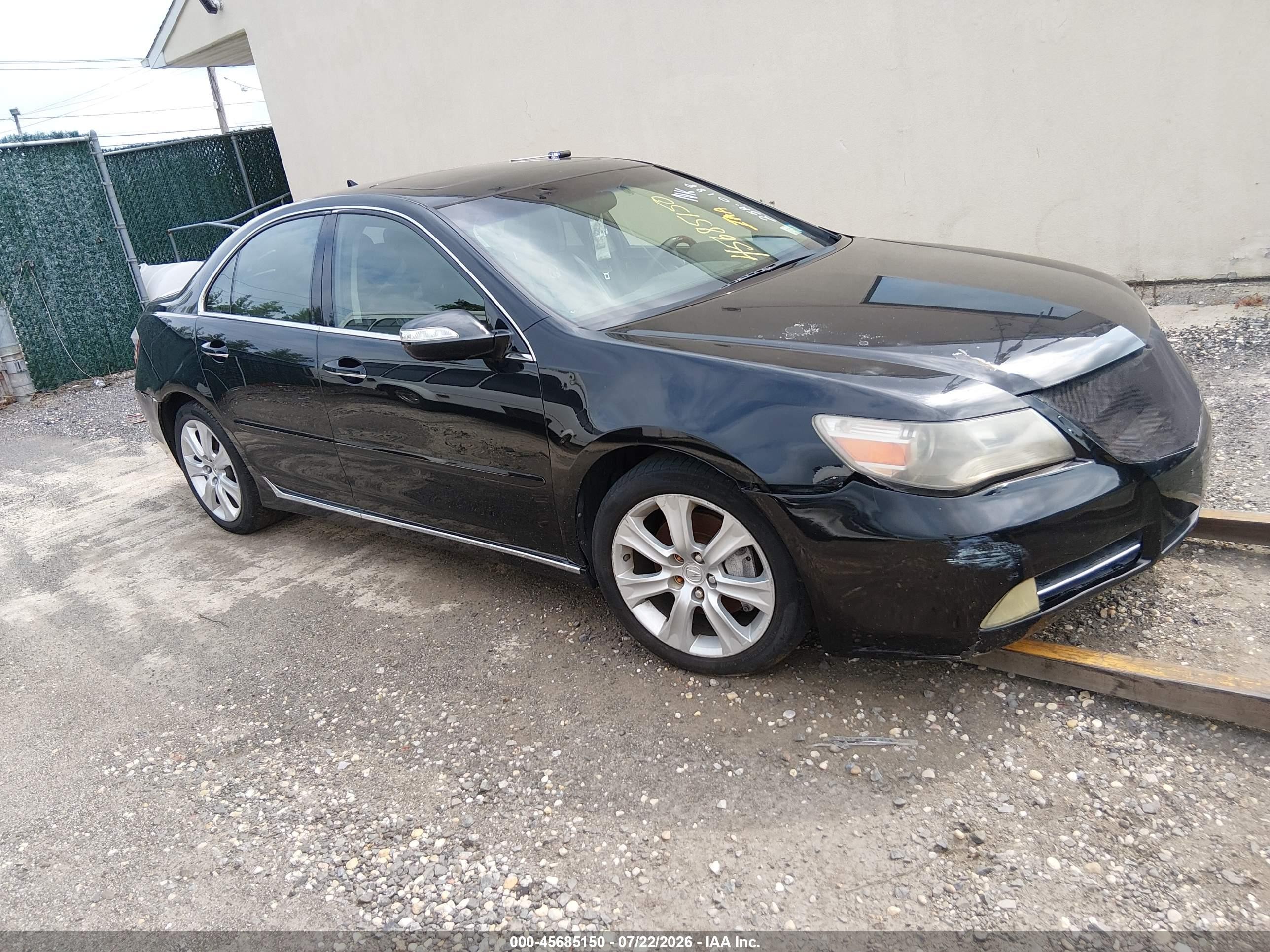 2010 Acura Rl 3.7 Black vin: JH4KB2F60AC001108