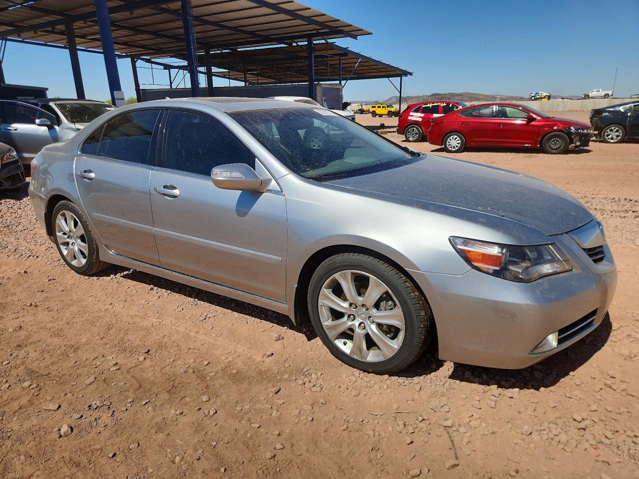 2010 Acura Rl Silver vin: JH4KB2F61AC002848
