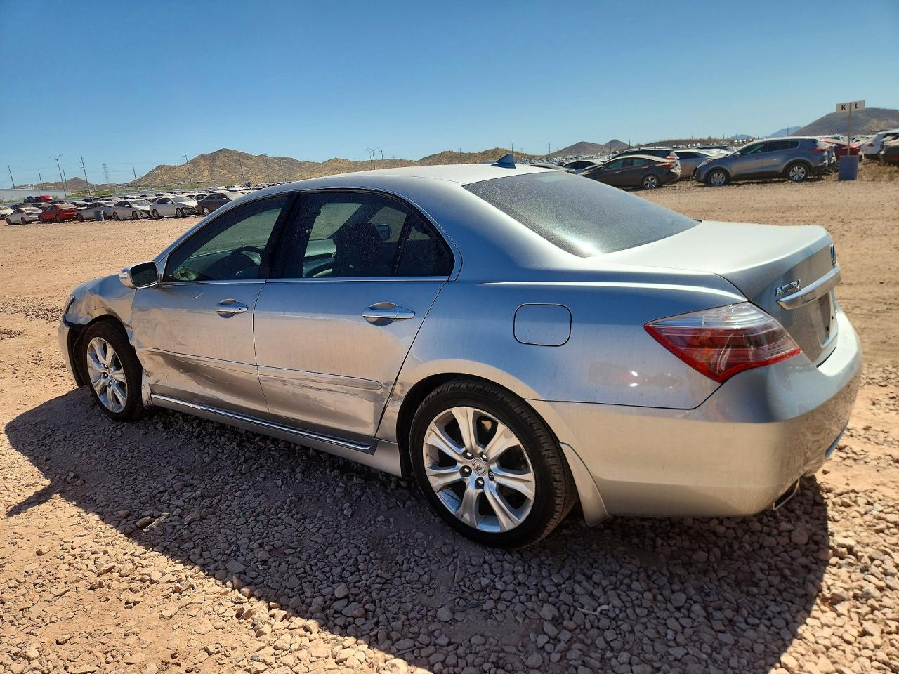 2010 Acura Rl Silver vin: JH4KB2F61AC002848