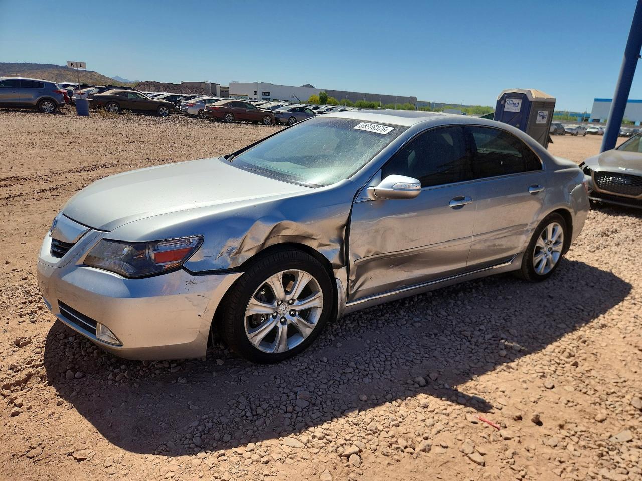 2010 Acura Rl Silver vin: JH4KB2F61AC002848