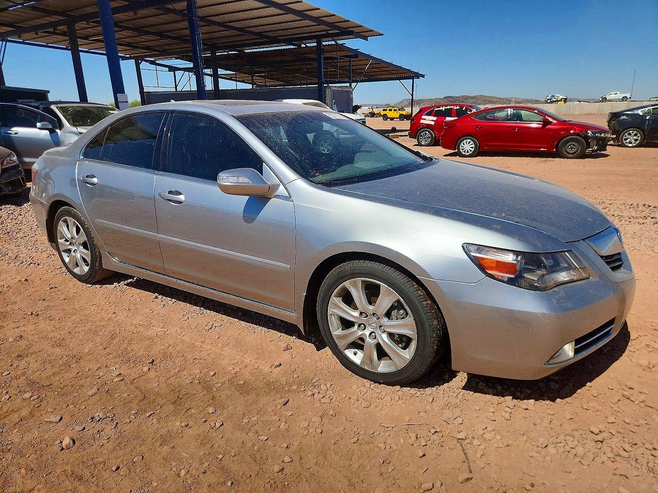 2010 Acura Rl Silver vin: JH4KB2F61AC002848