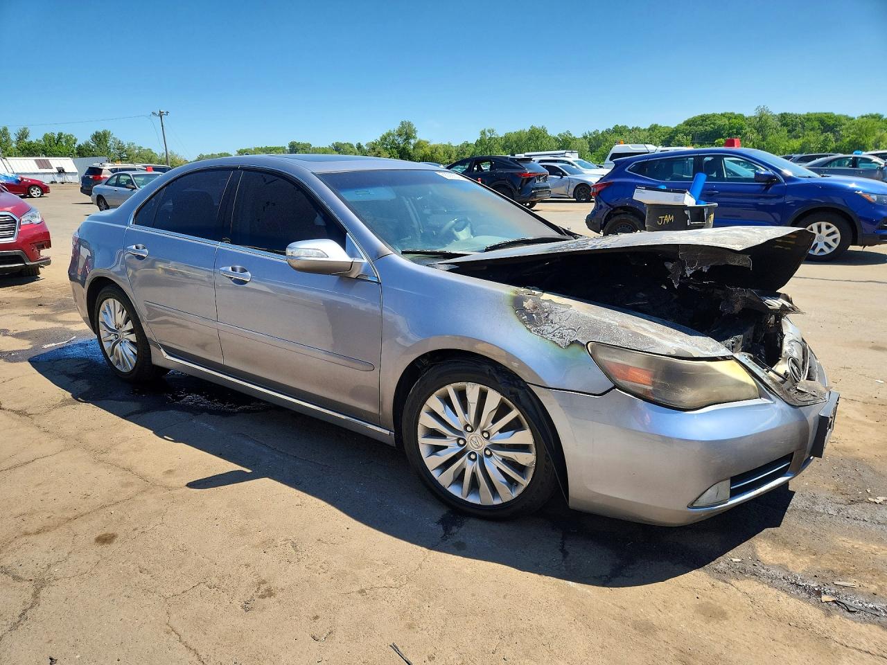 2012 Acura Rl Gray vin: JH4KB2F64CC000207