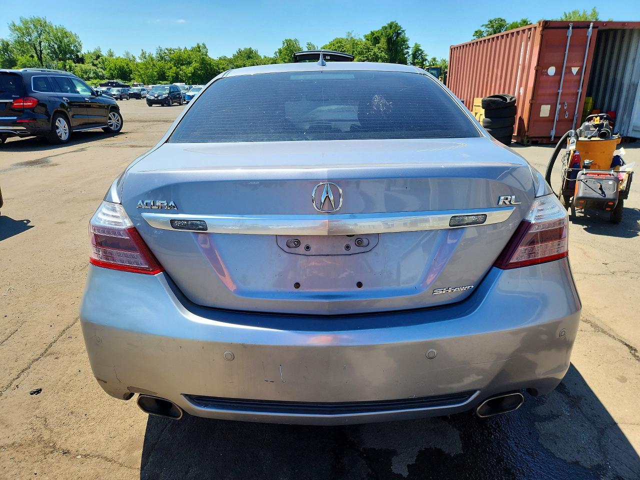 2012 Acura Rl Gray vin: JH4KB2F64CC000207