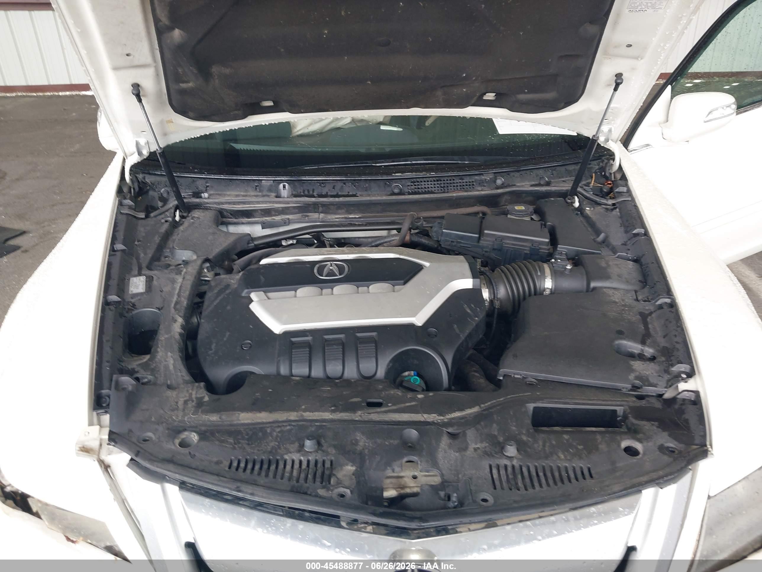 2010 Acura Rl 3.7 White vin: JH4KB2F65AC002187