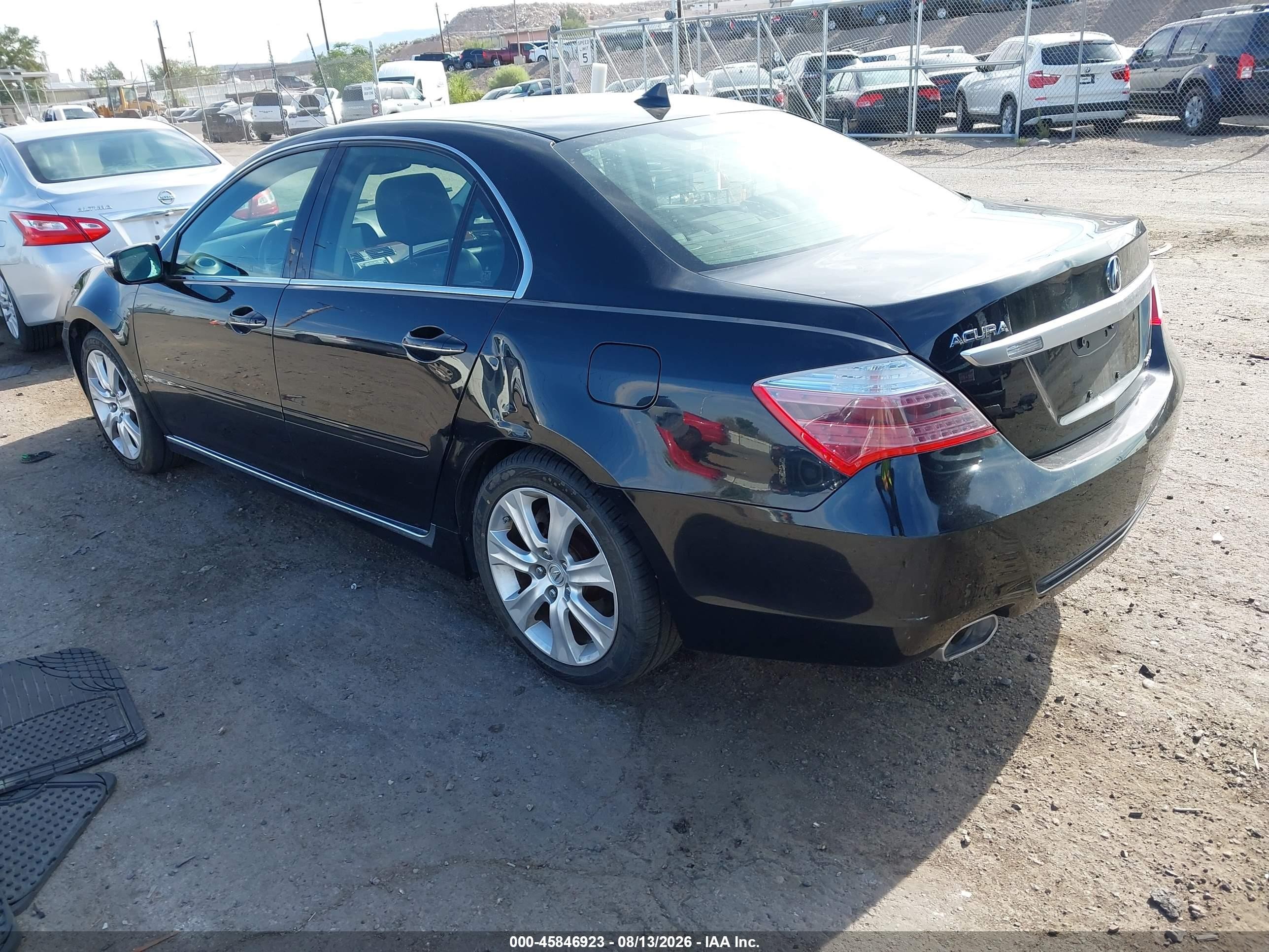 2010 Acura Rl 3.7 Black vin: JH4KB2F67AC001896