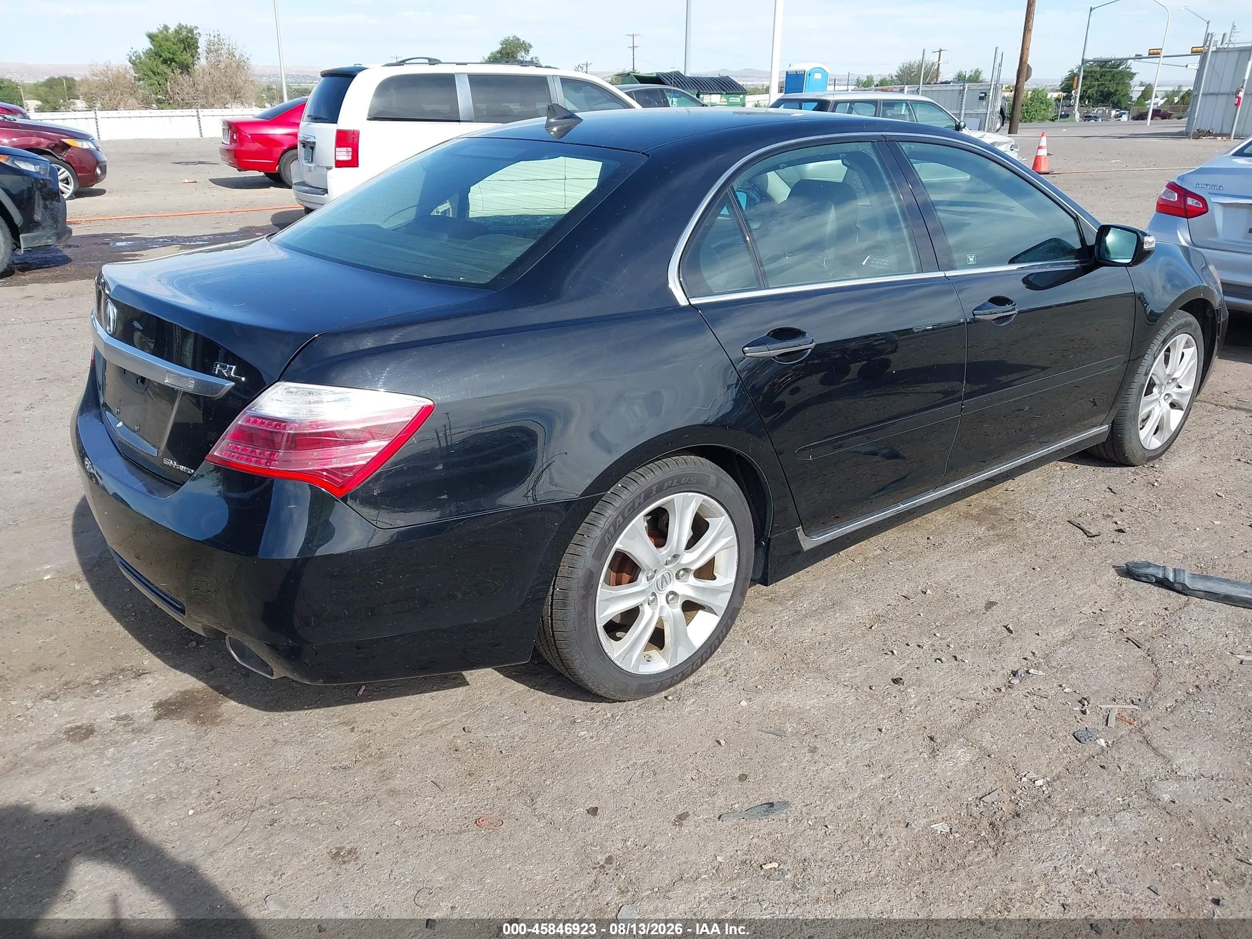 2010 Acura Rl 3.7 Black vin: JH4KB2F67AC001896