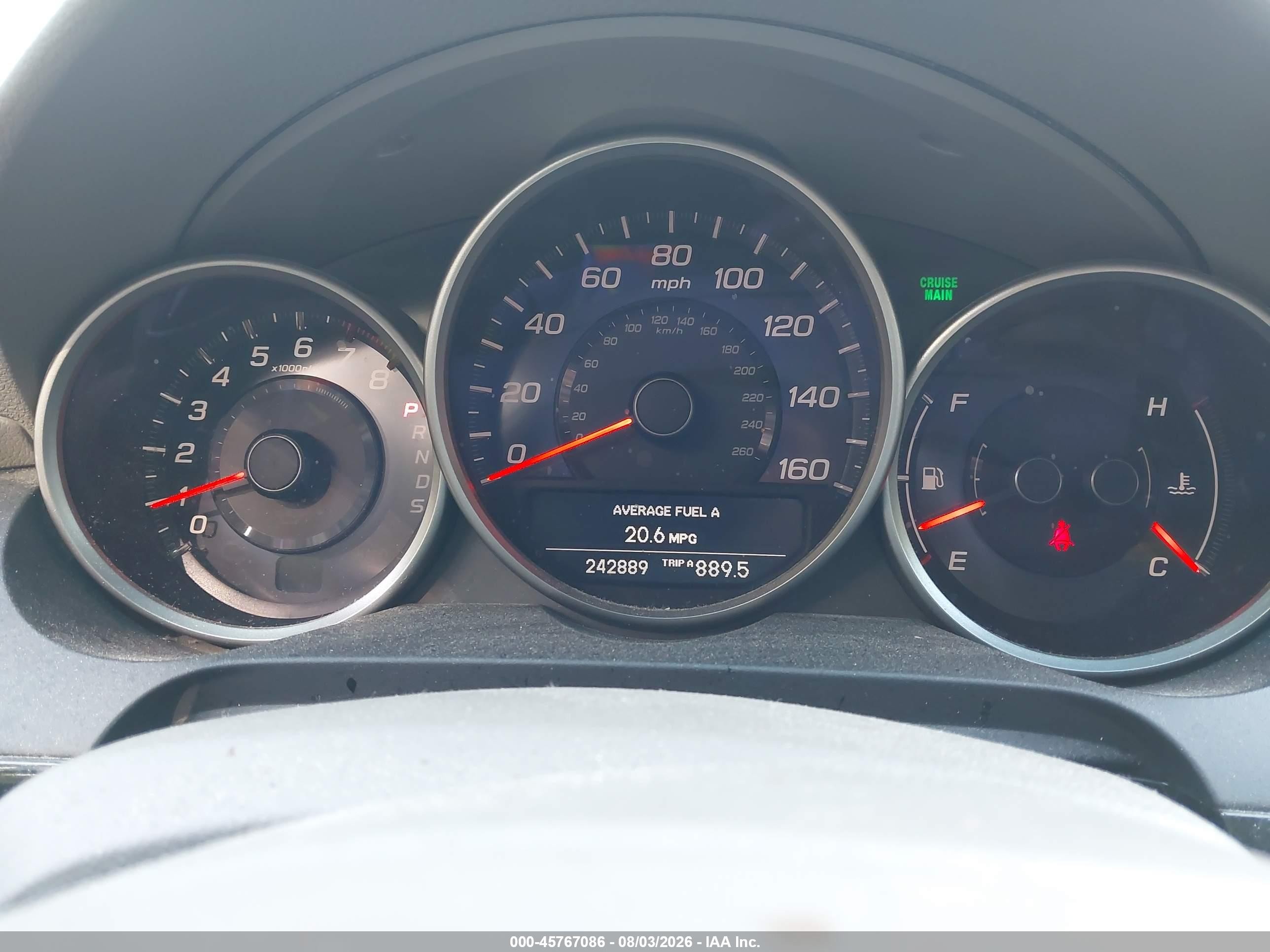2010 Acura Rl 3.7 Silver vin: JH4KB2F68AC000935
