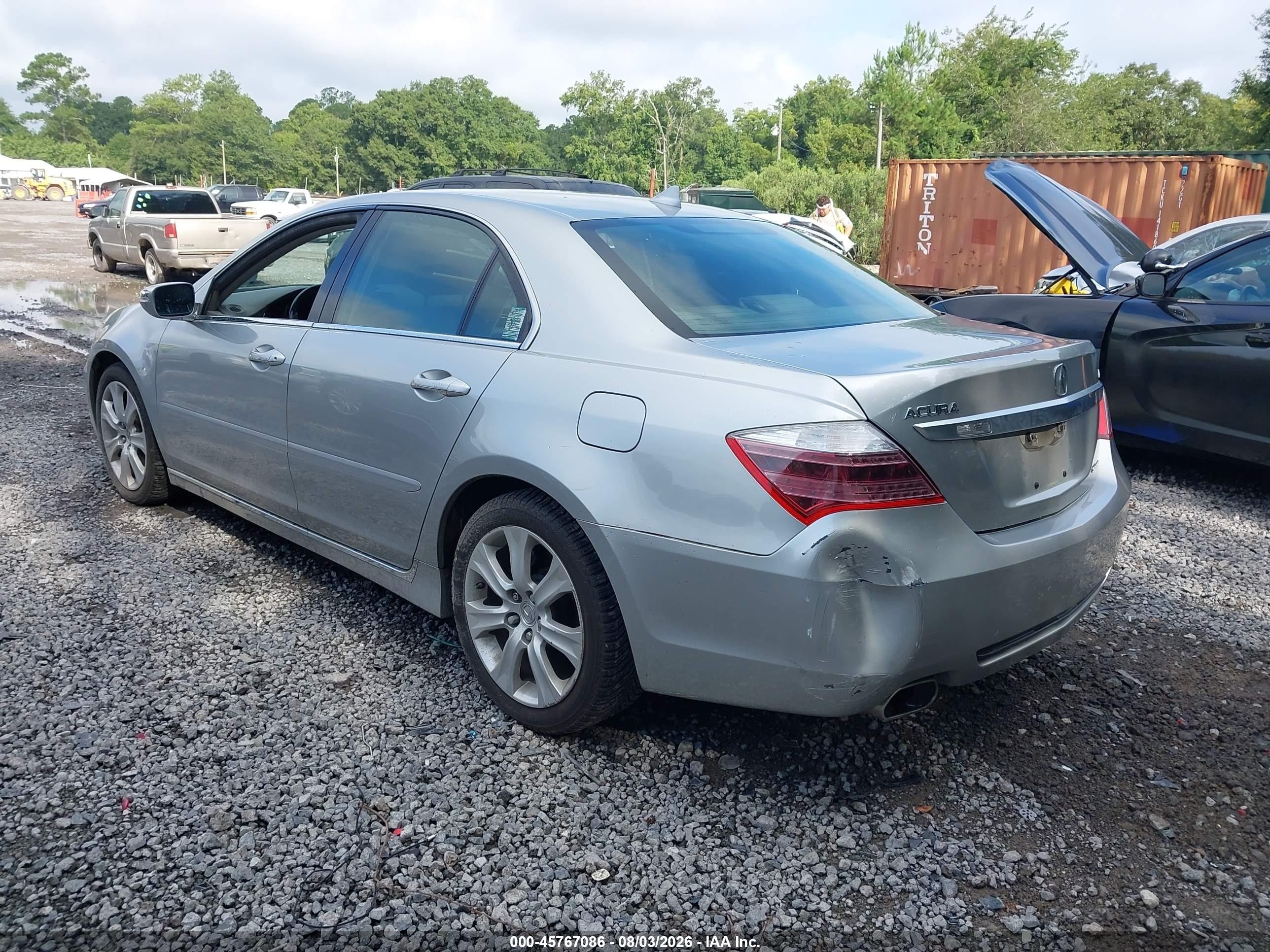2010 Acura Rl 3.7 Silver vin: JH4KB2F68AC000935