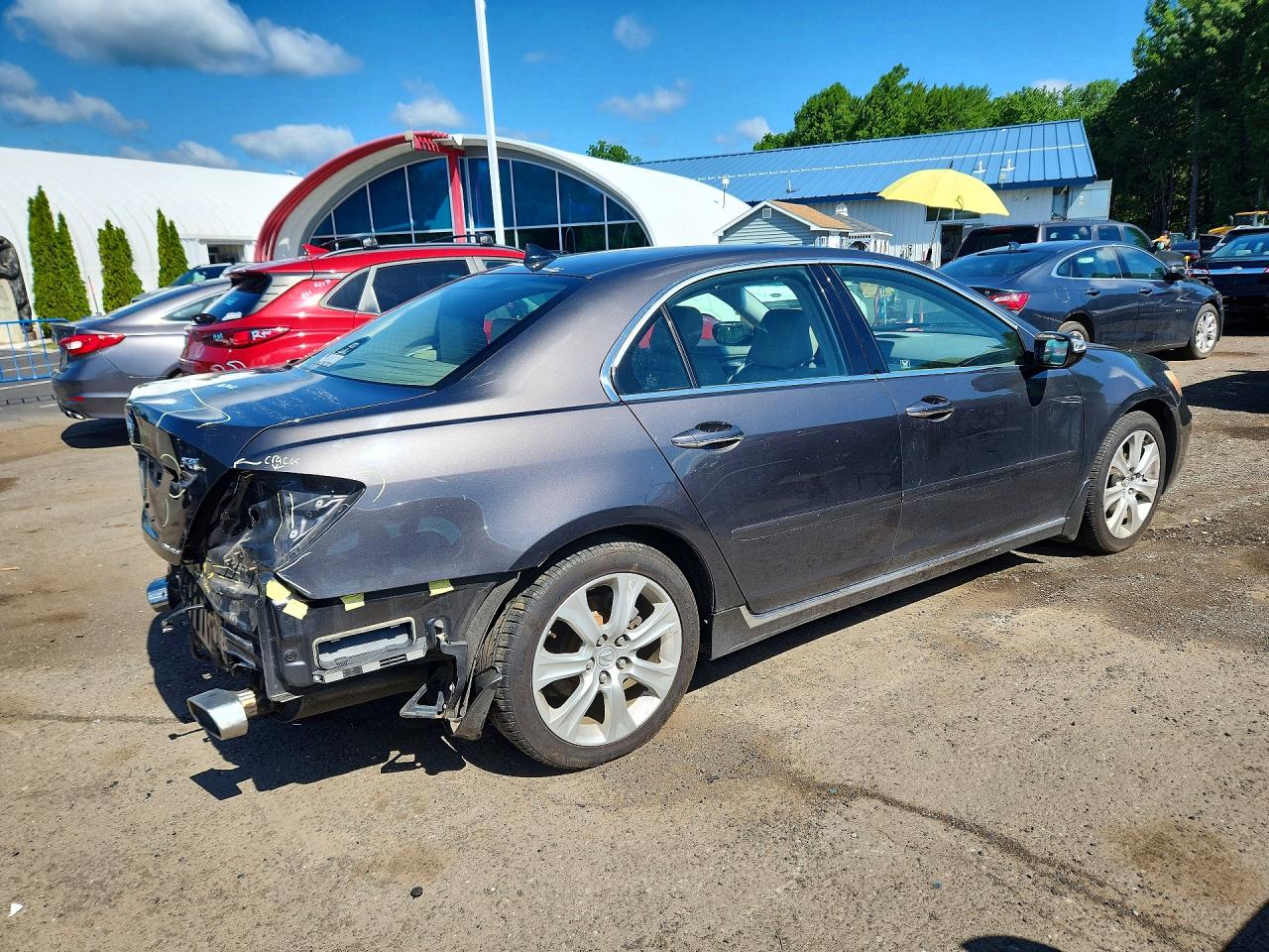 2010 Acura Rl Серый vin: JH4KB2F68AC001809