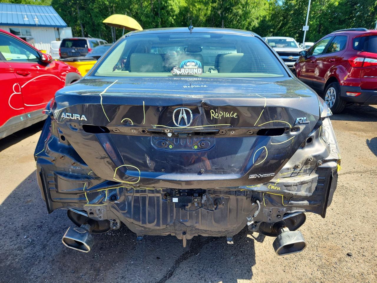 2010 Acura Rl Серый vin: JH4KB2F68AC001809