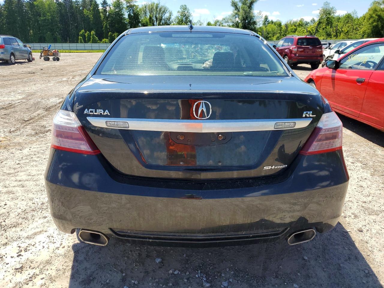 2010 Acura Rl Black vin: JH4KB2F68AC002586