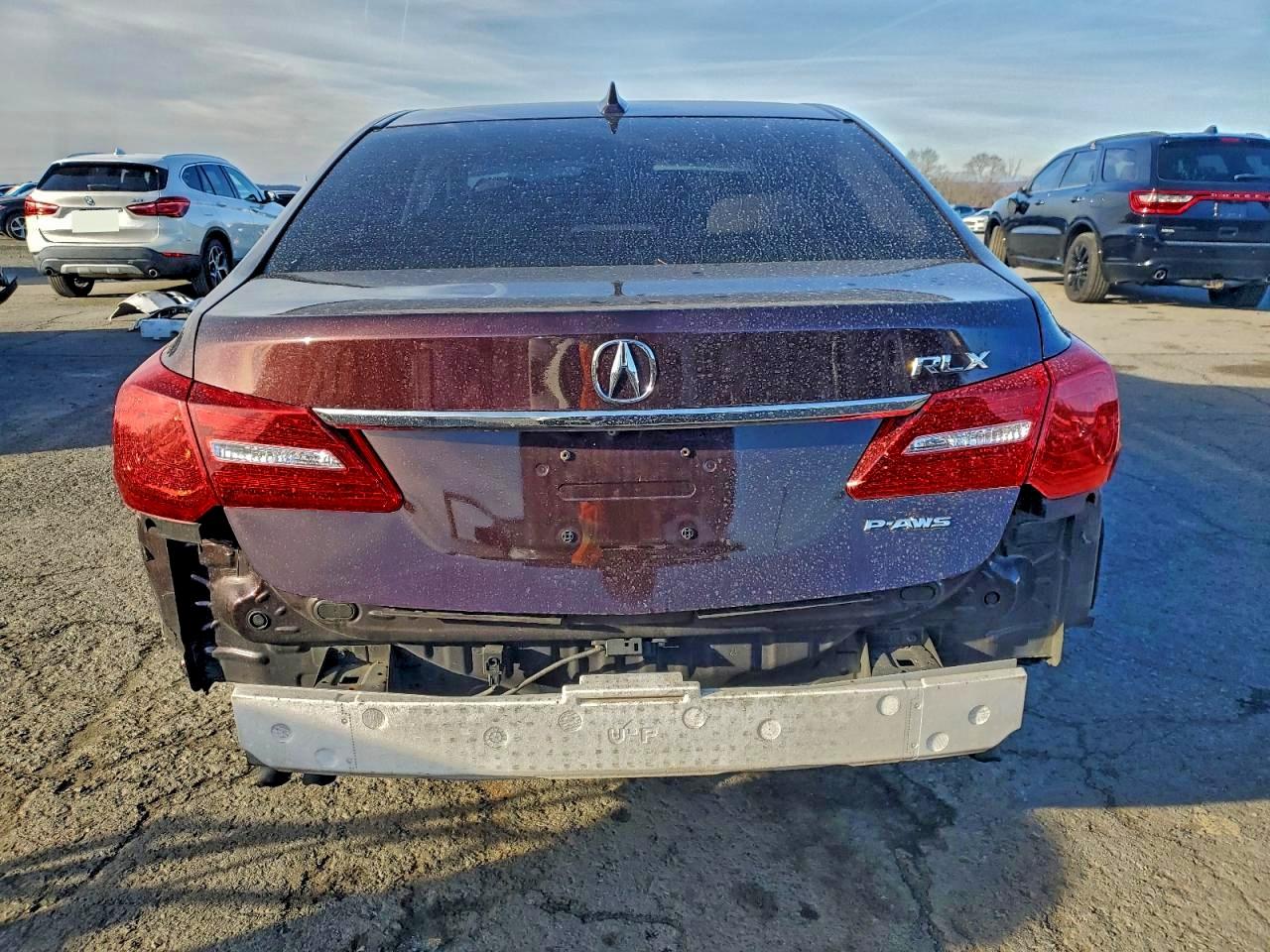 2015 Acura Rlx Tech Burgundy vin: JH4KC1F50FC000448