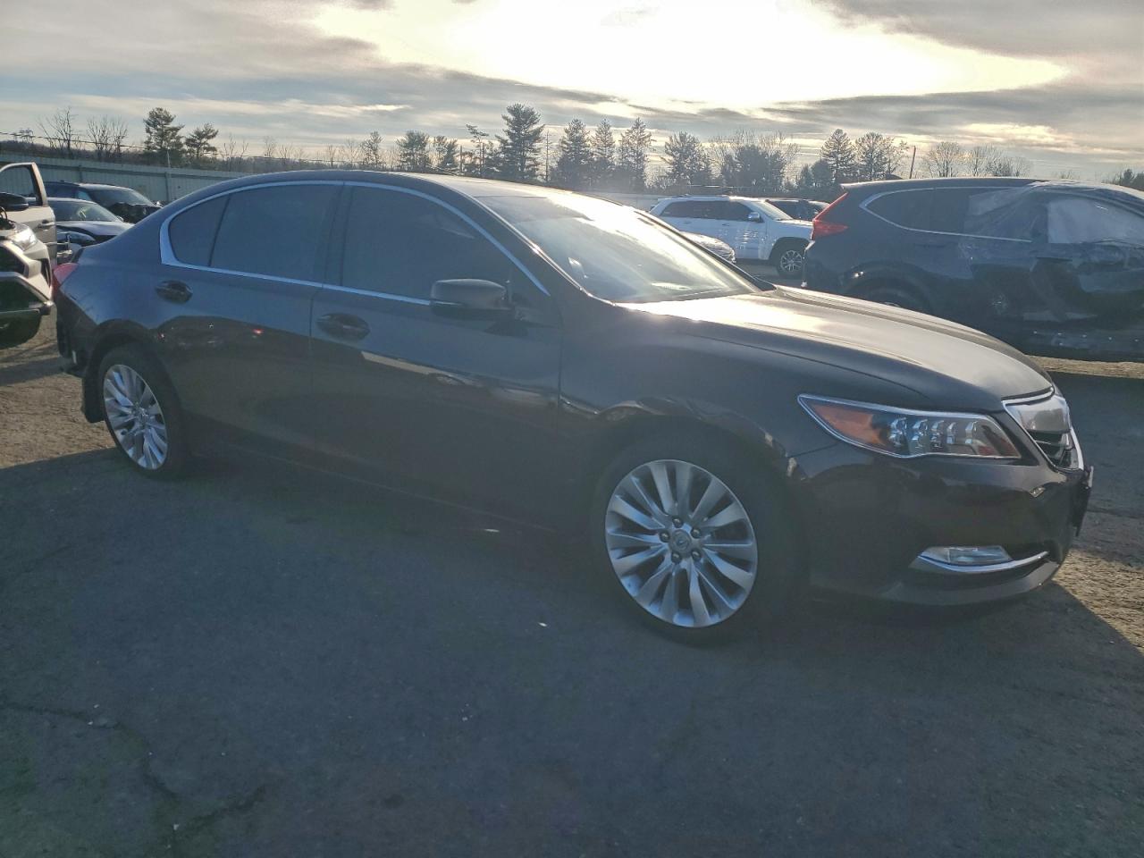 2015 Acura Rlx Tech Burgundy vin: JH4KC1F50FC000448