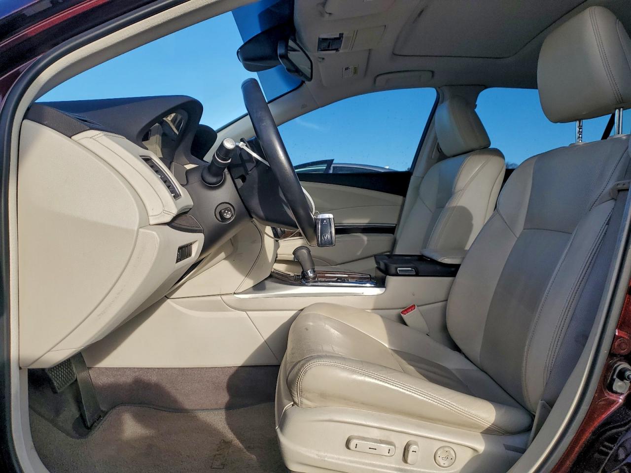 2015 Acura Rlx Tech Burgundy vin: JH4KC1F50FC000448