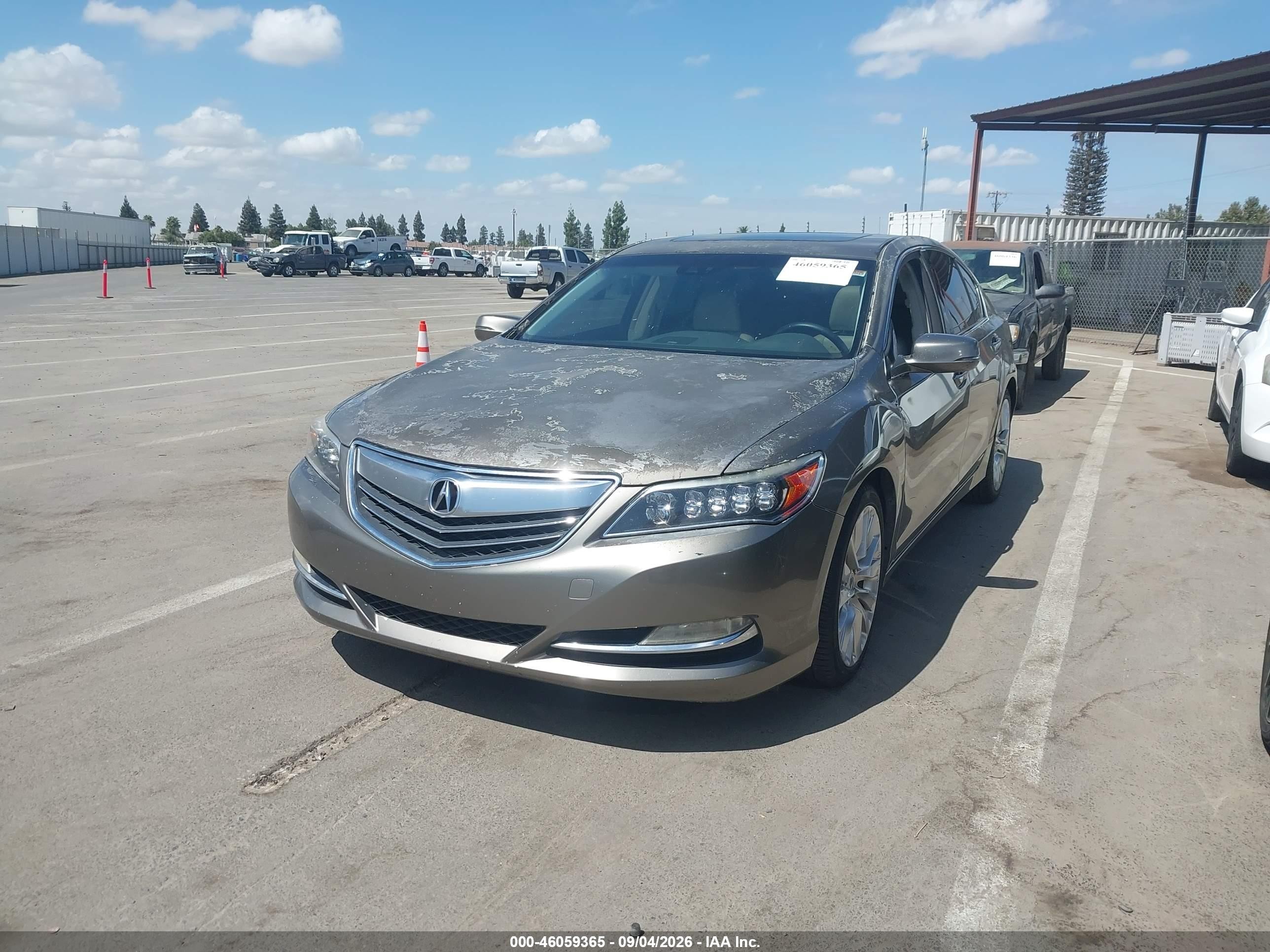 2014 Acura Rlx   Gray vin: JH4KC1F51EC006063