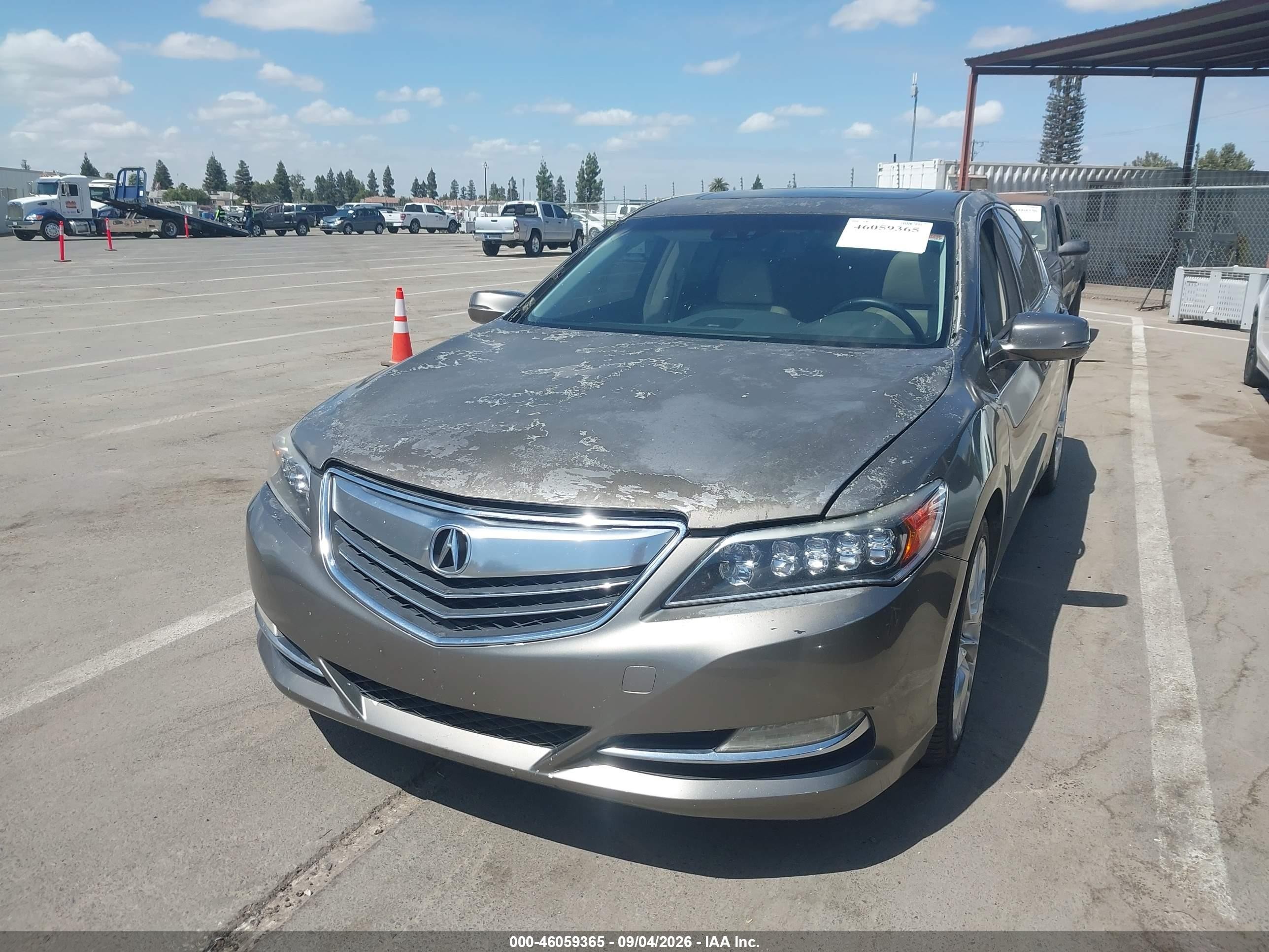 2014 Acura Rlx   Gray vin: JH4KC1F51EC006063