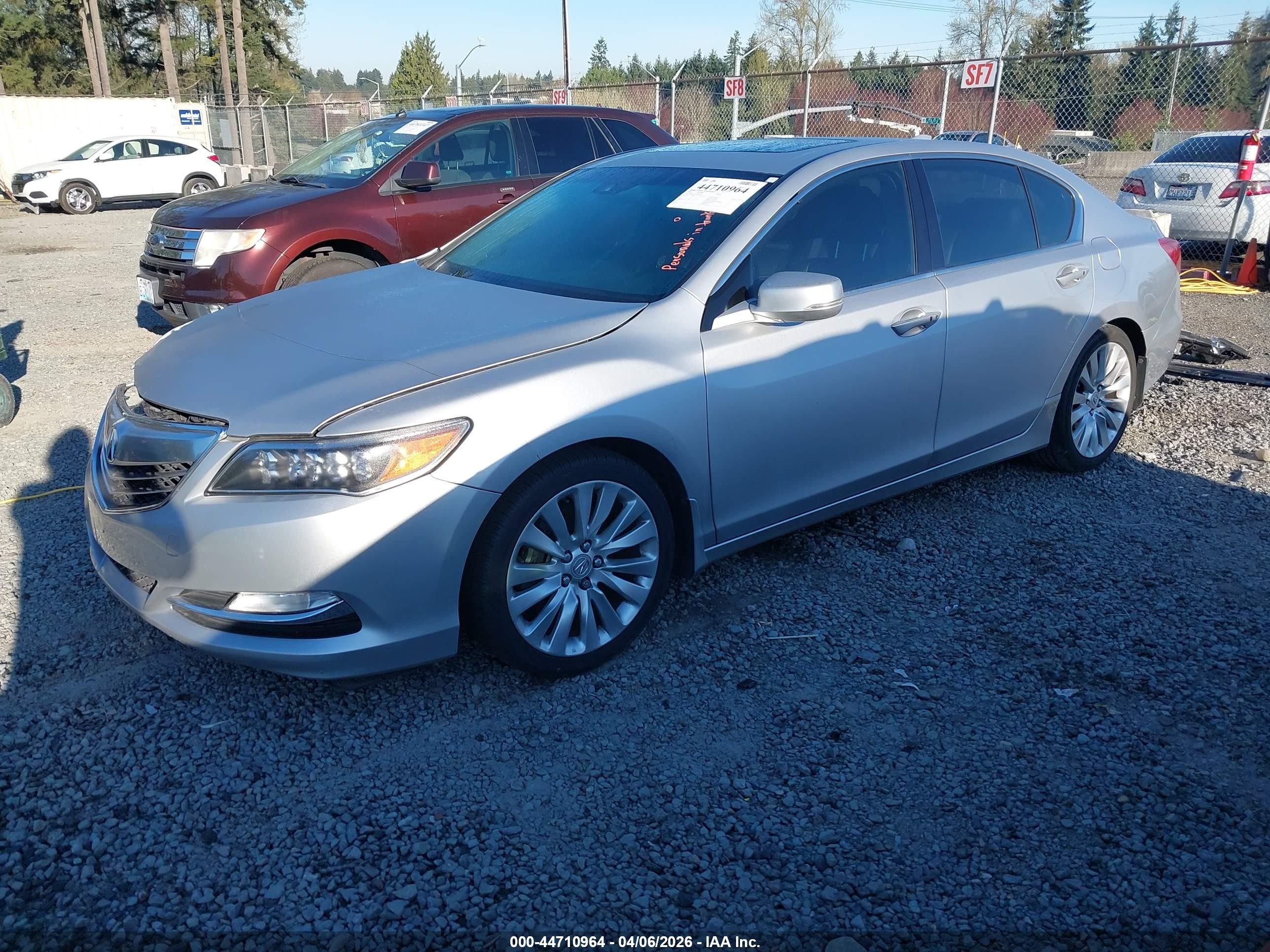 2014 Acura Rlx   Silver vin: JH4KC1F52EC004533