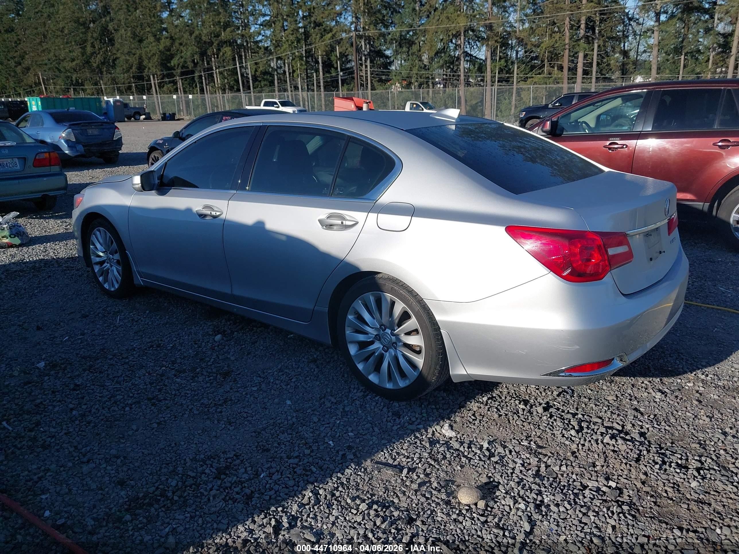 2014 Acura Rlx   Silver vin: JH4KC1F52EC004533