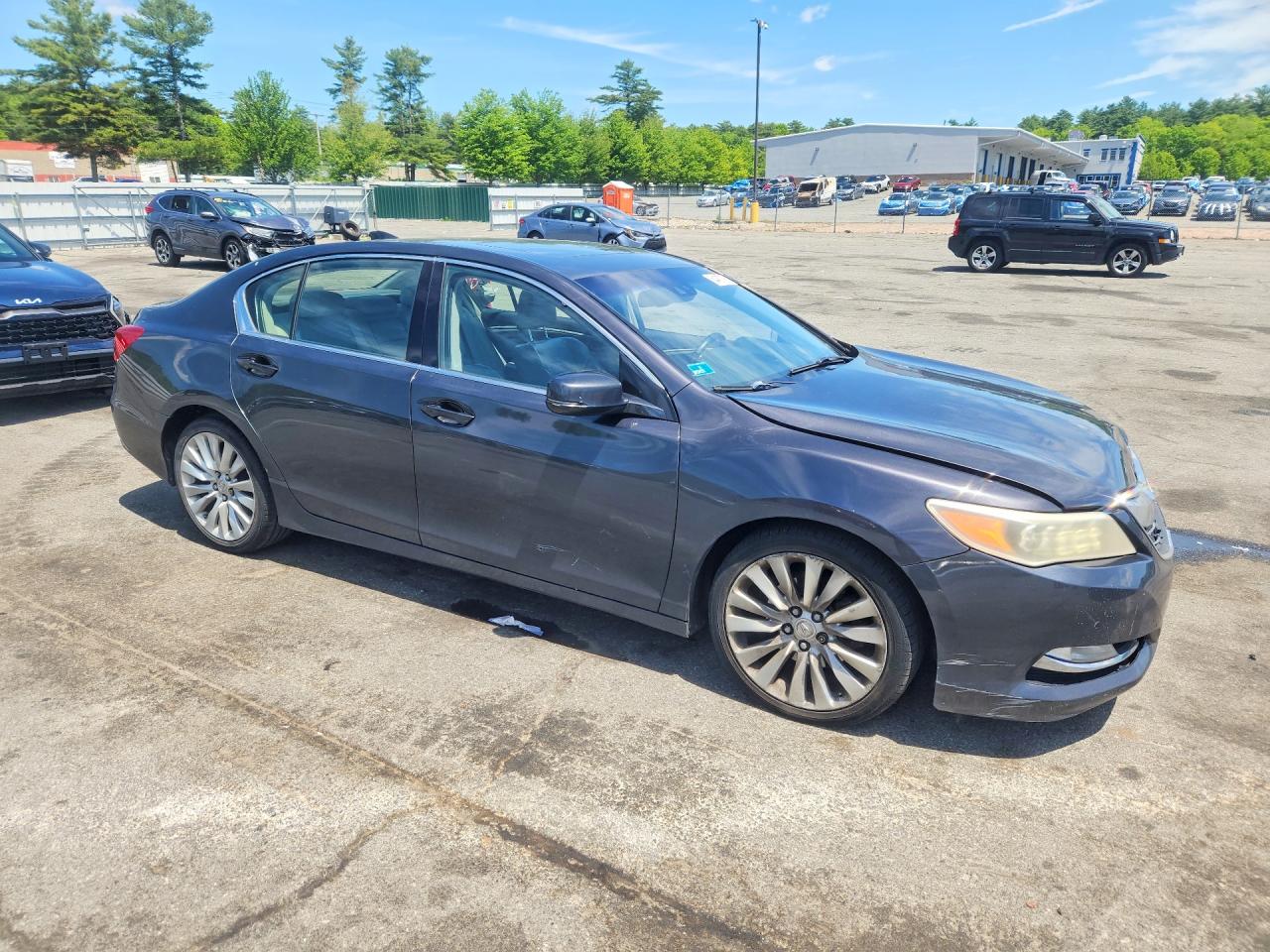 2014 Acura Rlx Tech Серый vin: JH4KC1F52EC006993