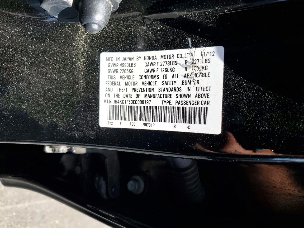 2014 Acura Rlx Tech Black vin: JH4KC1F53EC000197