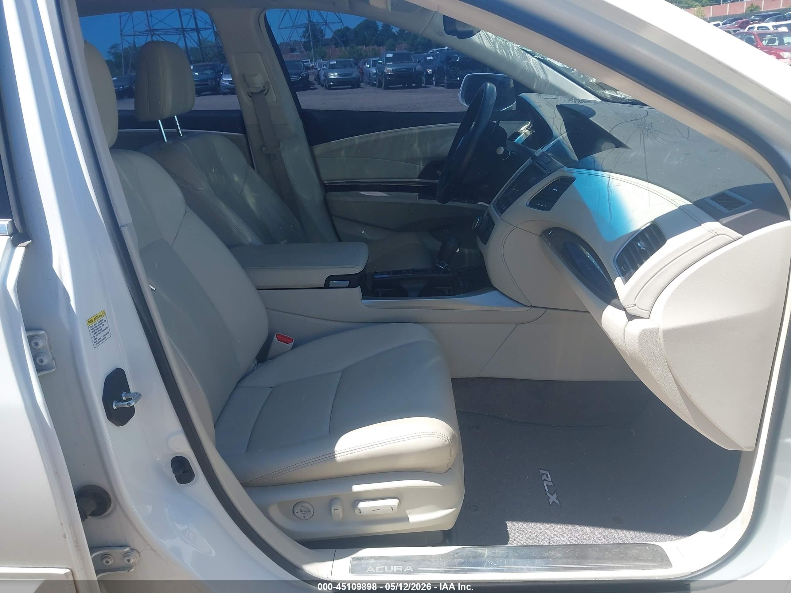 2014 Acura Rlx   White vin: JH4KC1F54EC001441