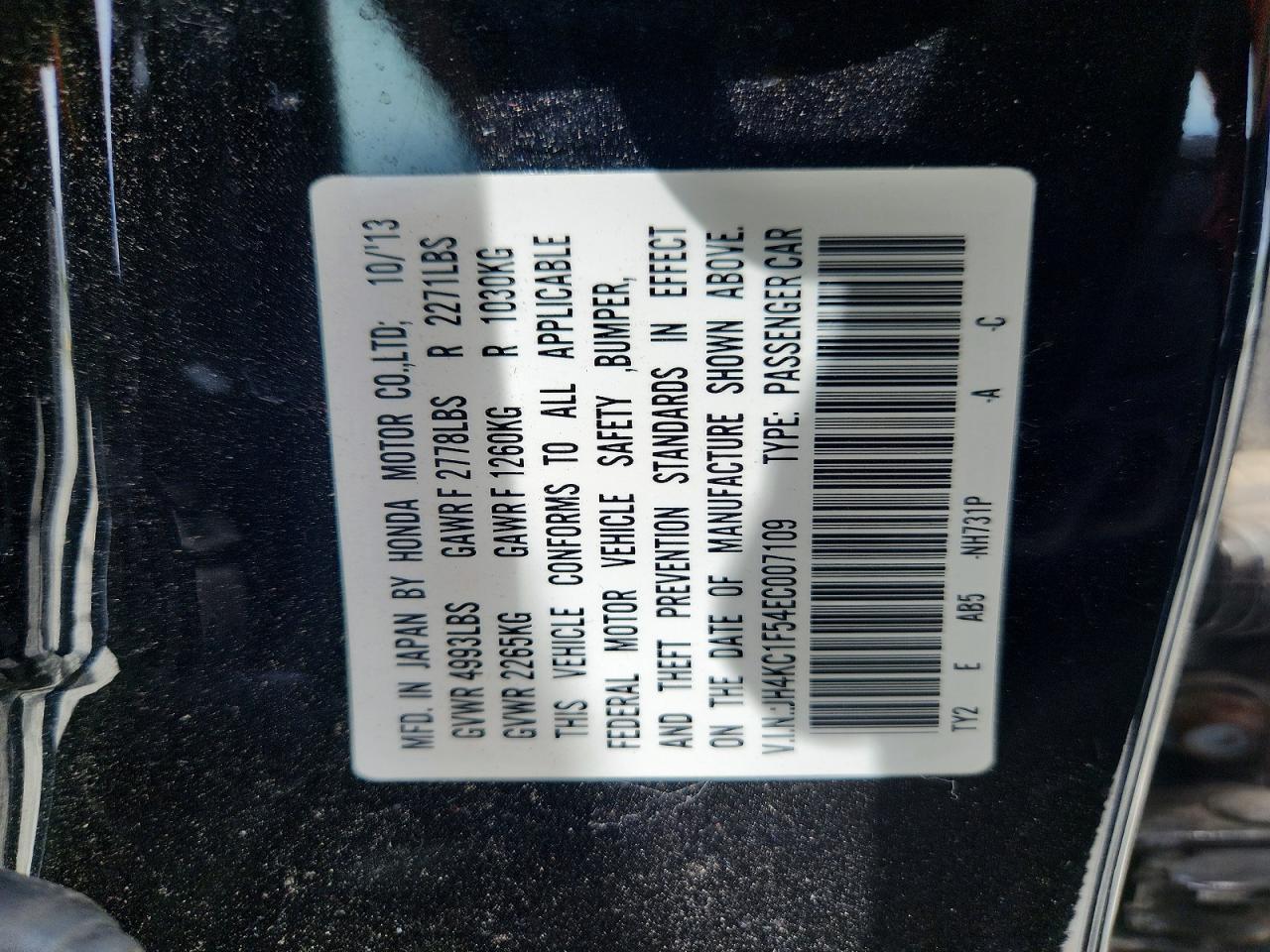 2014 Acura Rlx Tech Black vin: JH4KC1F54EC007109