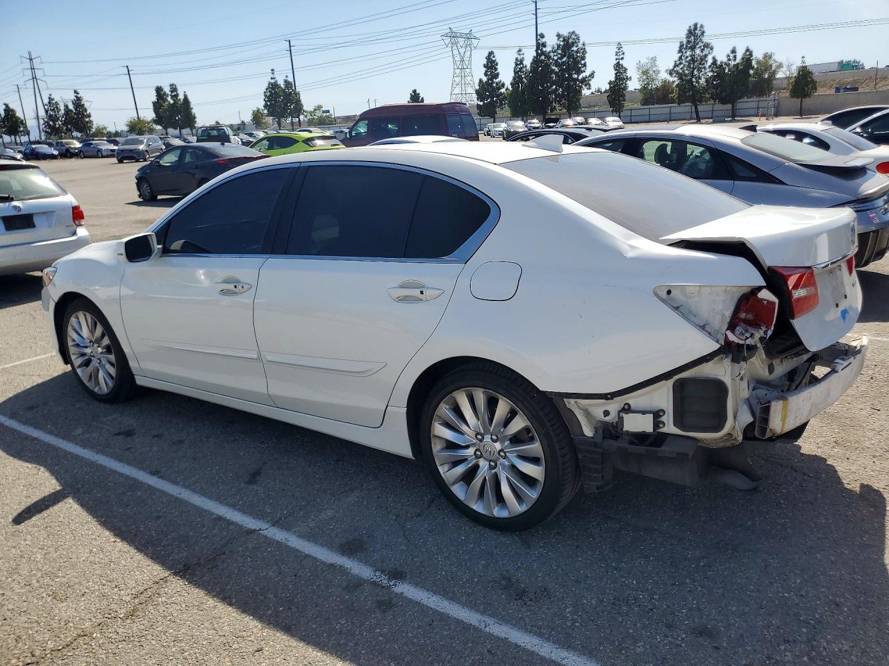 2014 Acura Rlx Tech White vin: JH4KC1F54EC007384