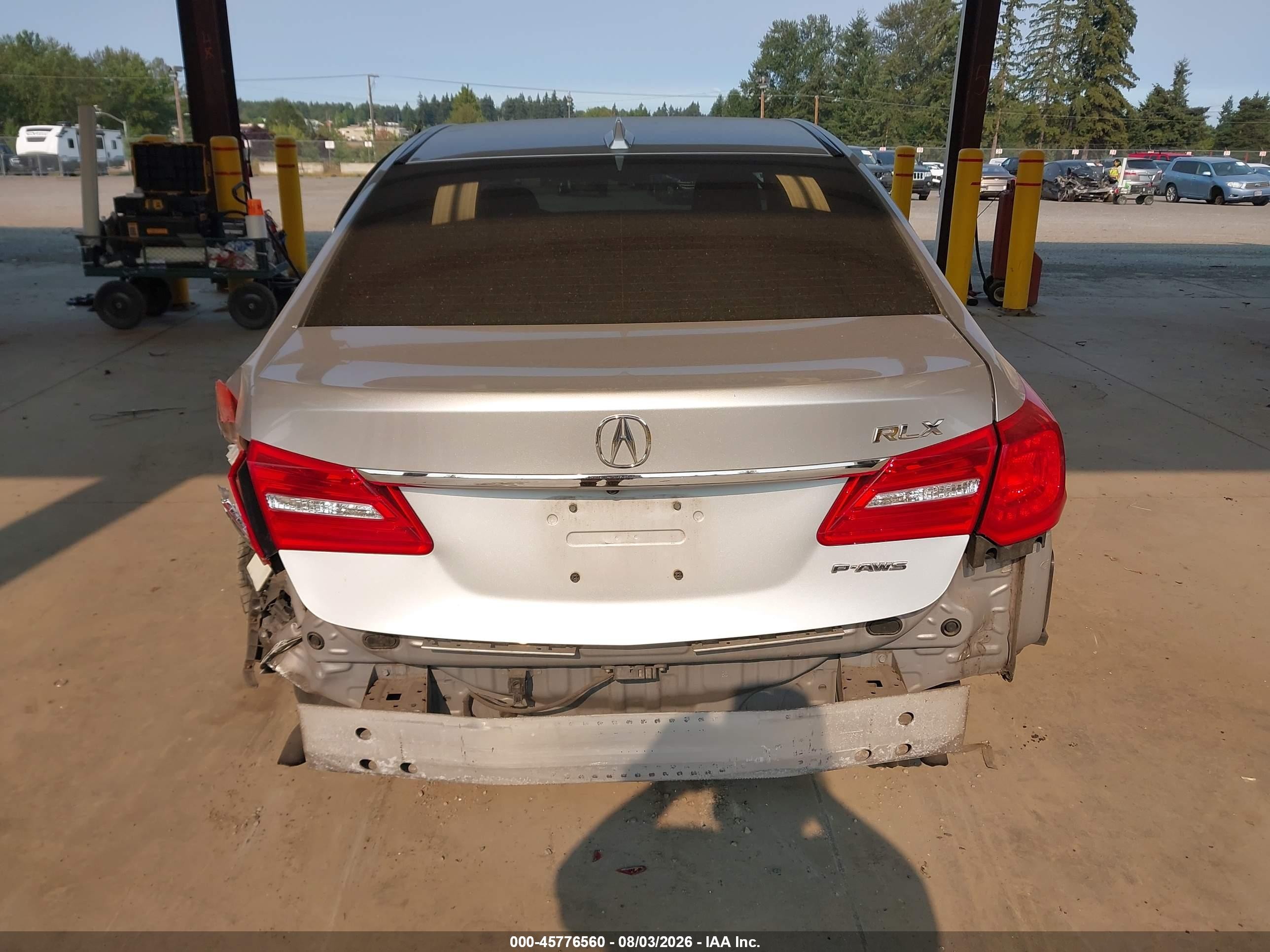 2014 Acura Rlx   Silver vin: JH4KC1F55EC000945