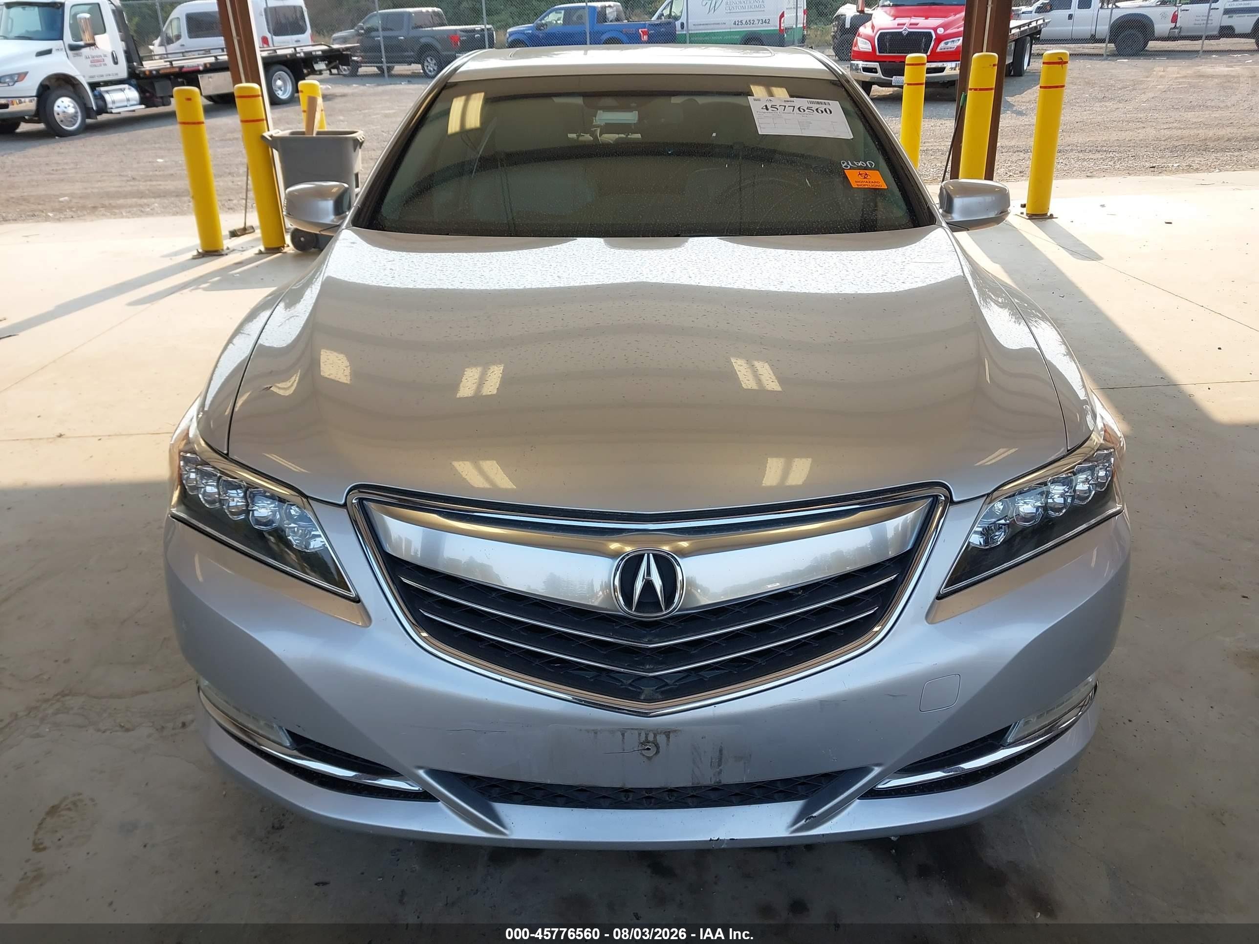 2014 Acura Rlx   Silver vin: JH4KC1F55EC000945