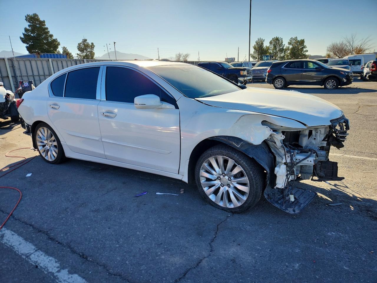 2014 Acura Rlx Tech Белый vin: JH4KC1F55EC004297