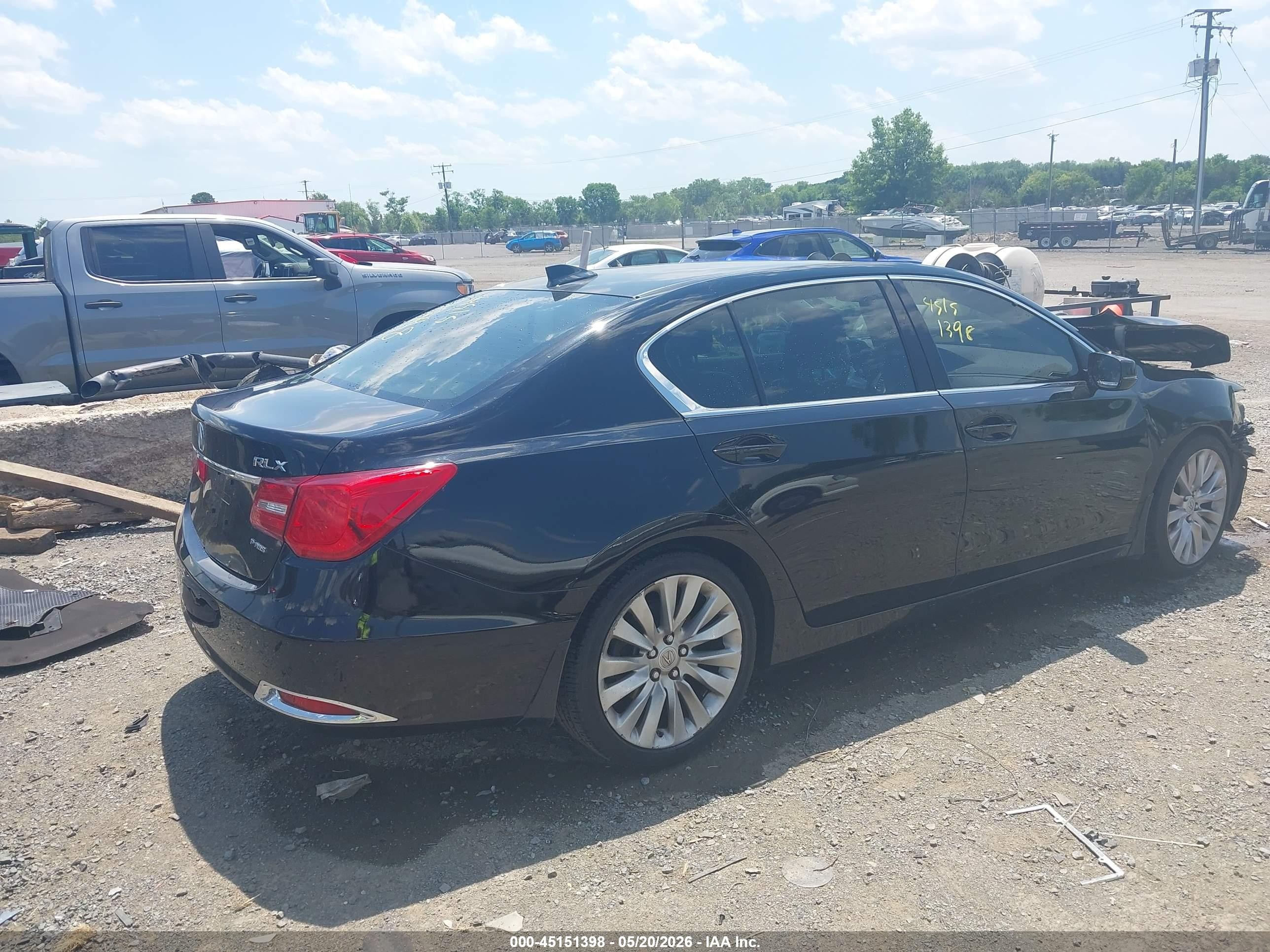 2014 Acura Rlx   Black vin: JH4KC1F55EC007278