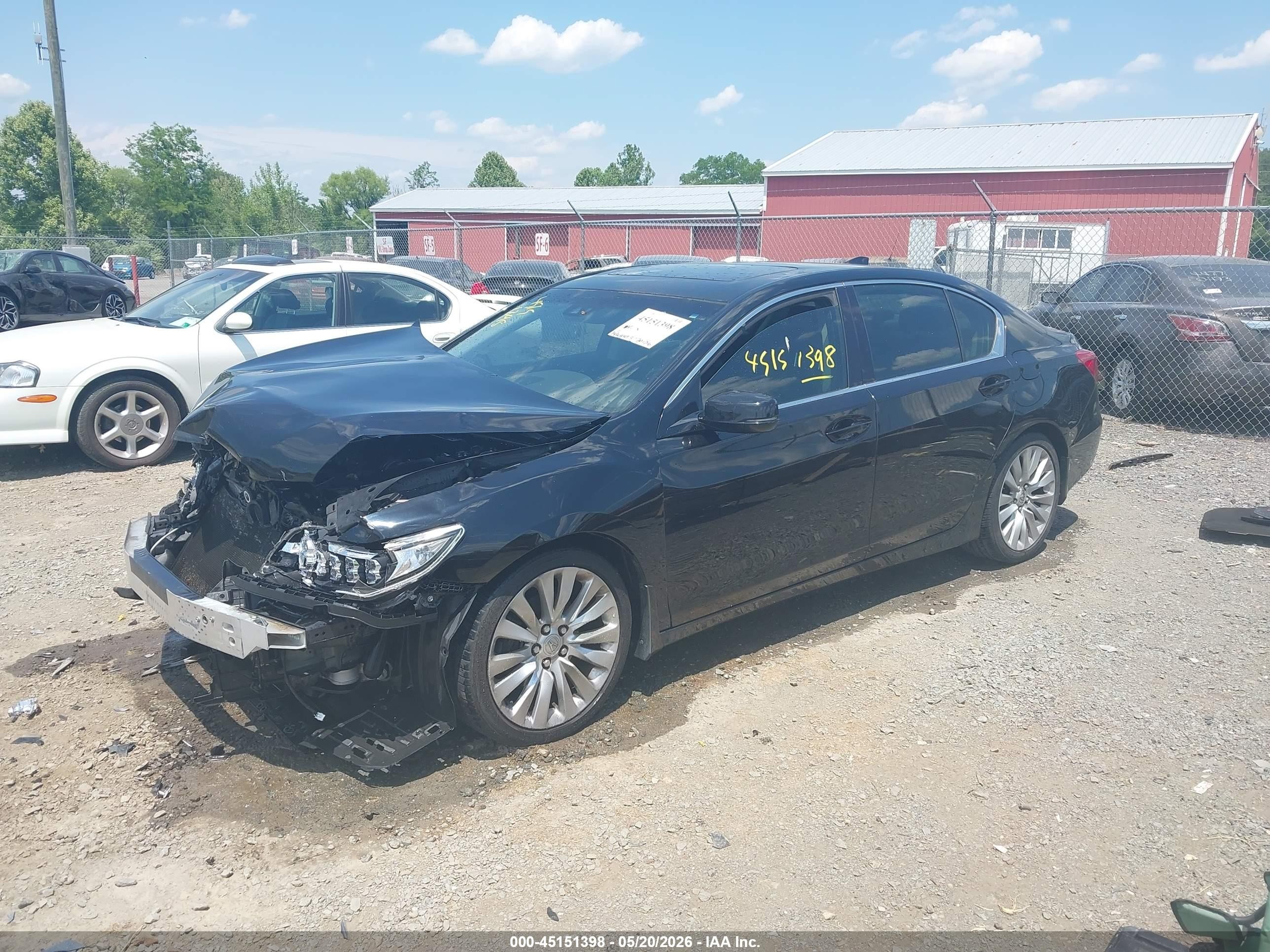 2014 Acura Rlx   Black vin: JH4KC1F55EC007278