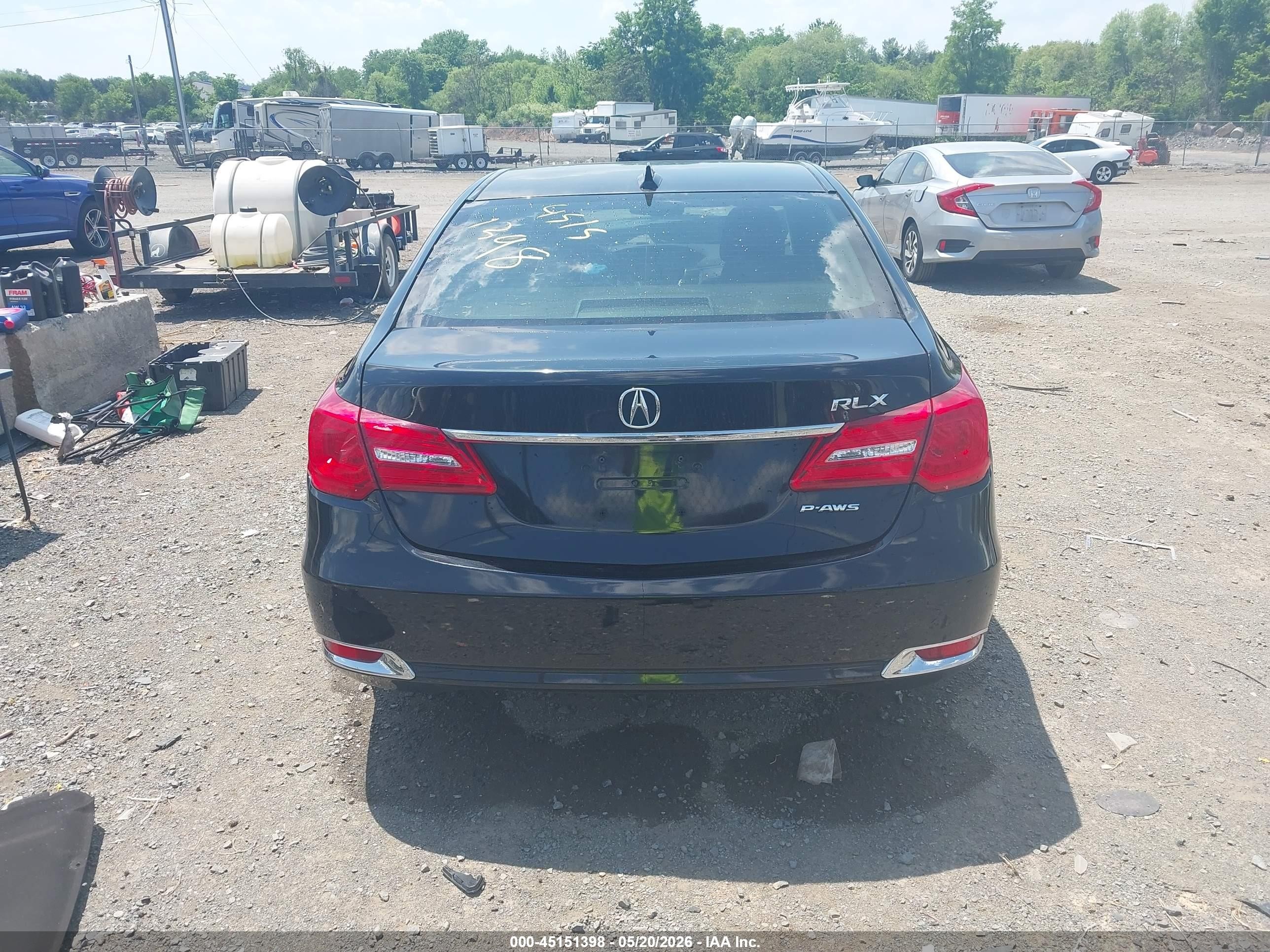 2014 Acura Rlx   Black vin: JH4KC1F55EC007278