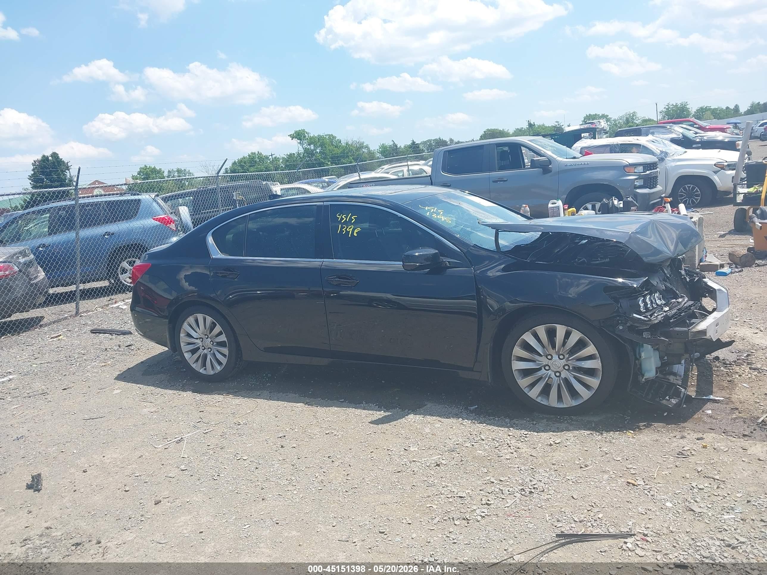 2014 Acura Rlx   Black vin: JH4KC1F55EC007278