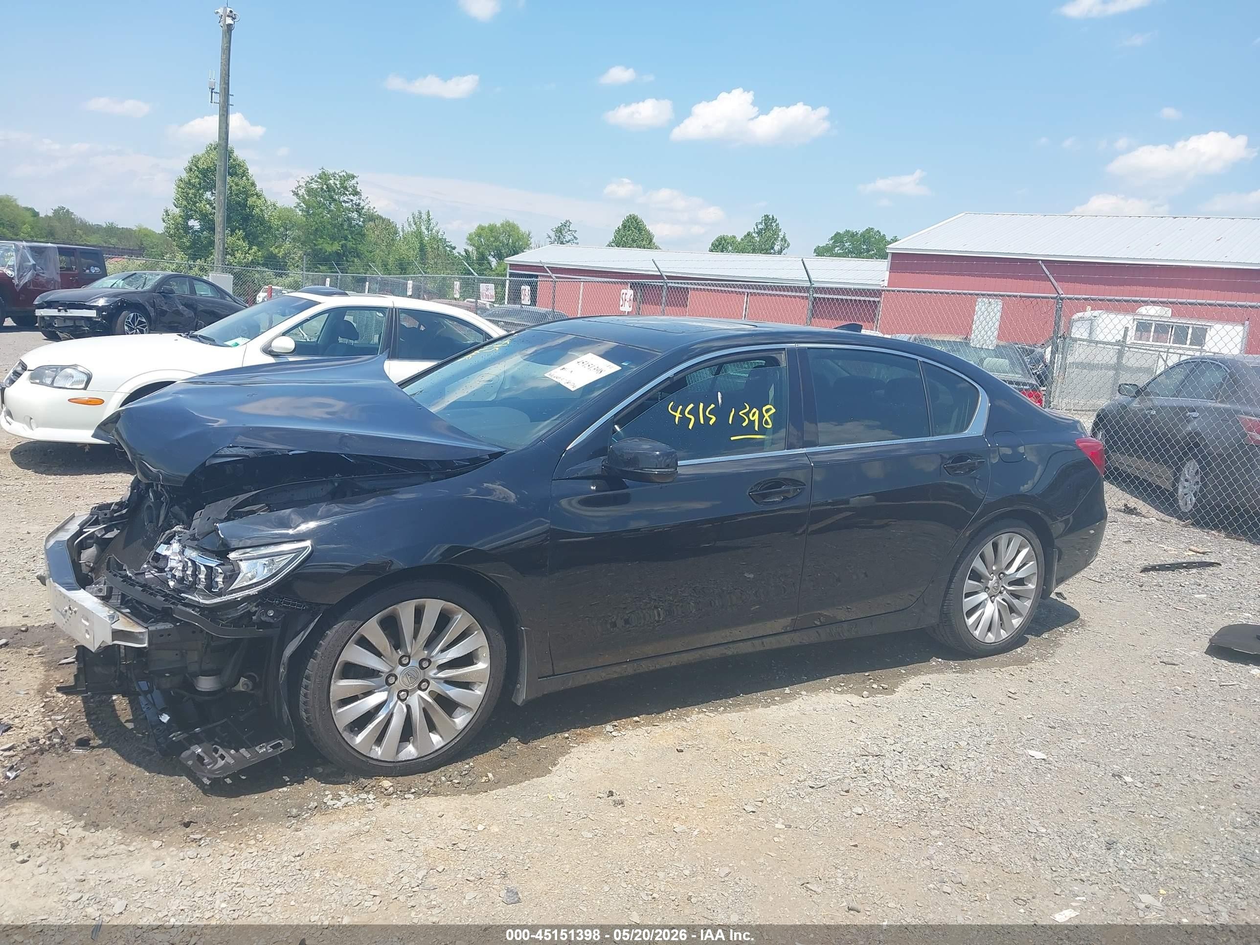 2014 Acura Rlx   Black vin: JH4KC1F55EC007278