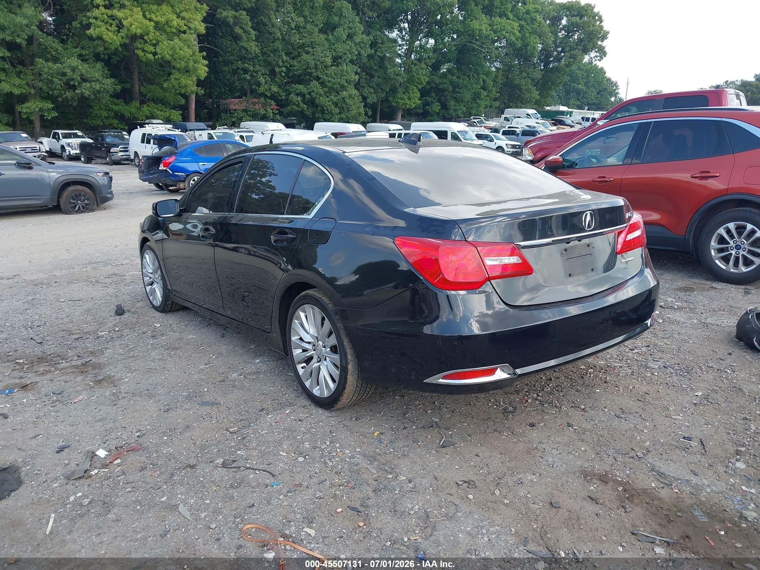 2014 Acura Rlx   Black vin: JH4KC1F56EC007743
