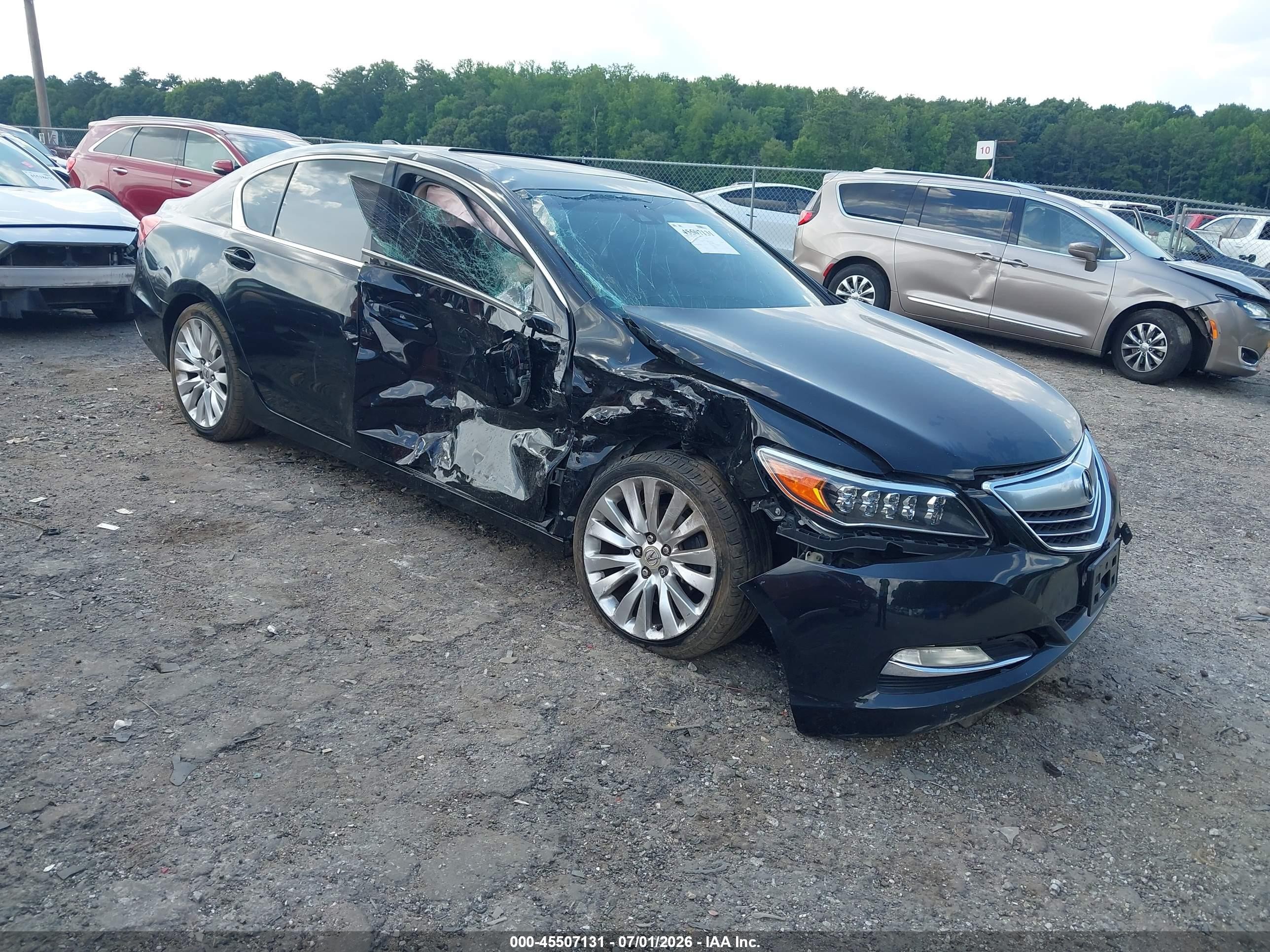 2014 Acura Rlx   Black vin: JH4KC1F56EC007743