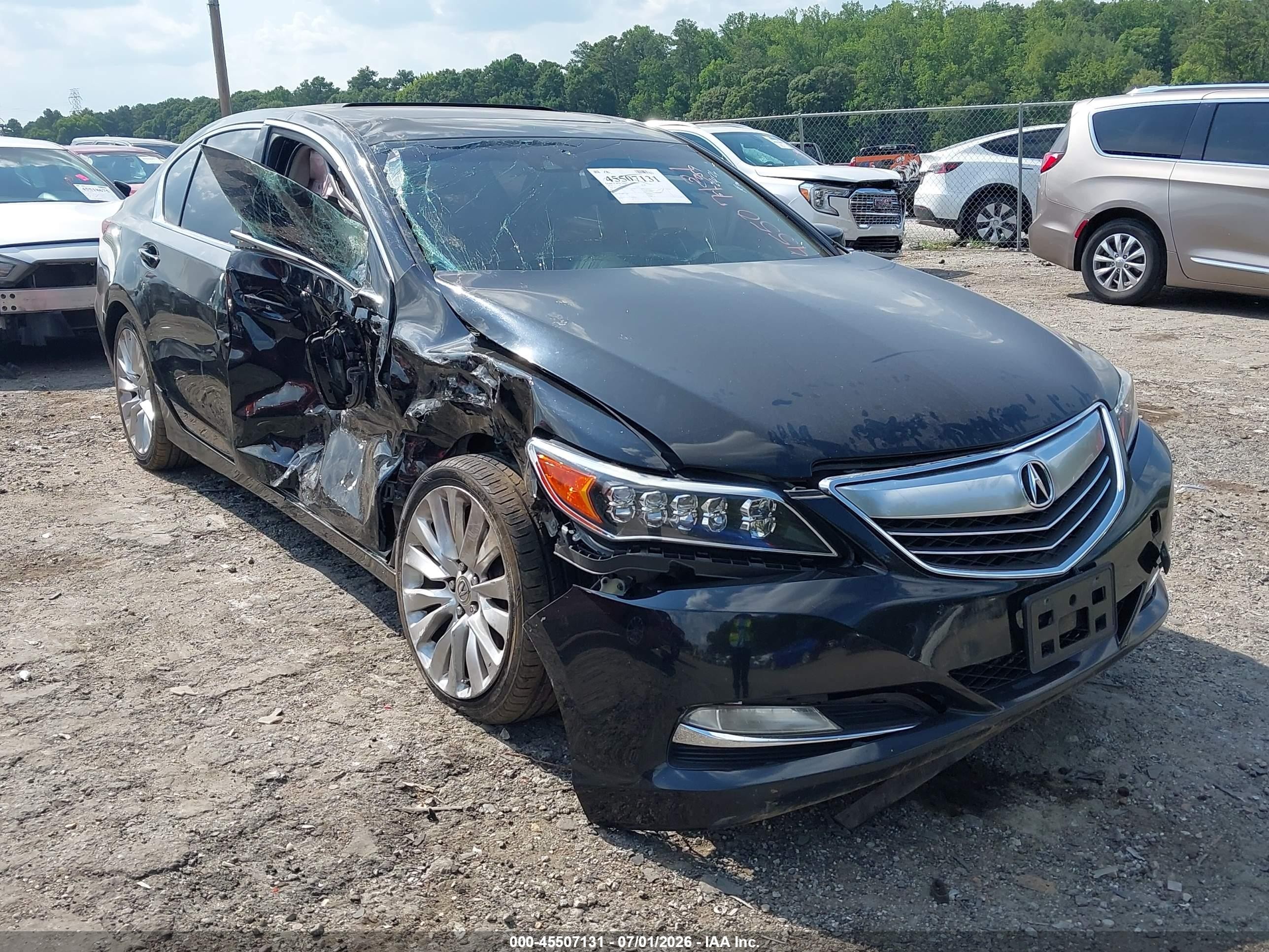 2014 Acura Rlx   Black vin: JH4KC1F56EC007743