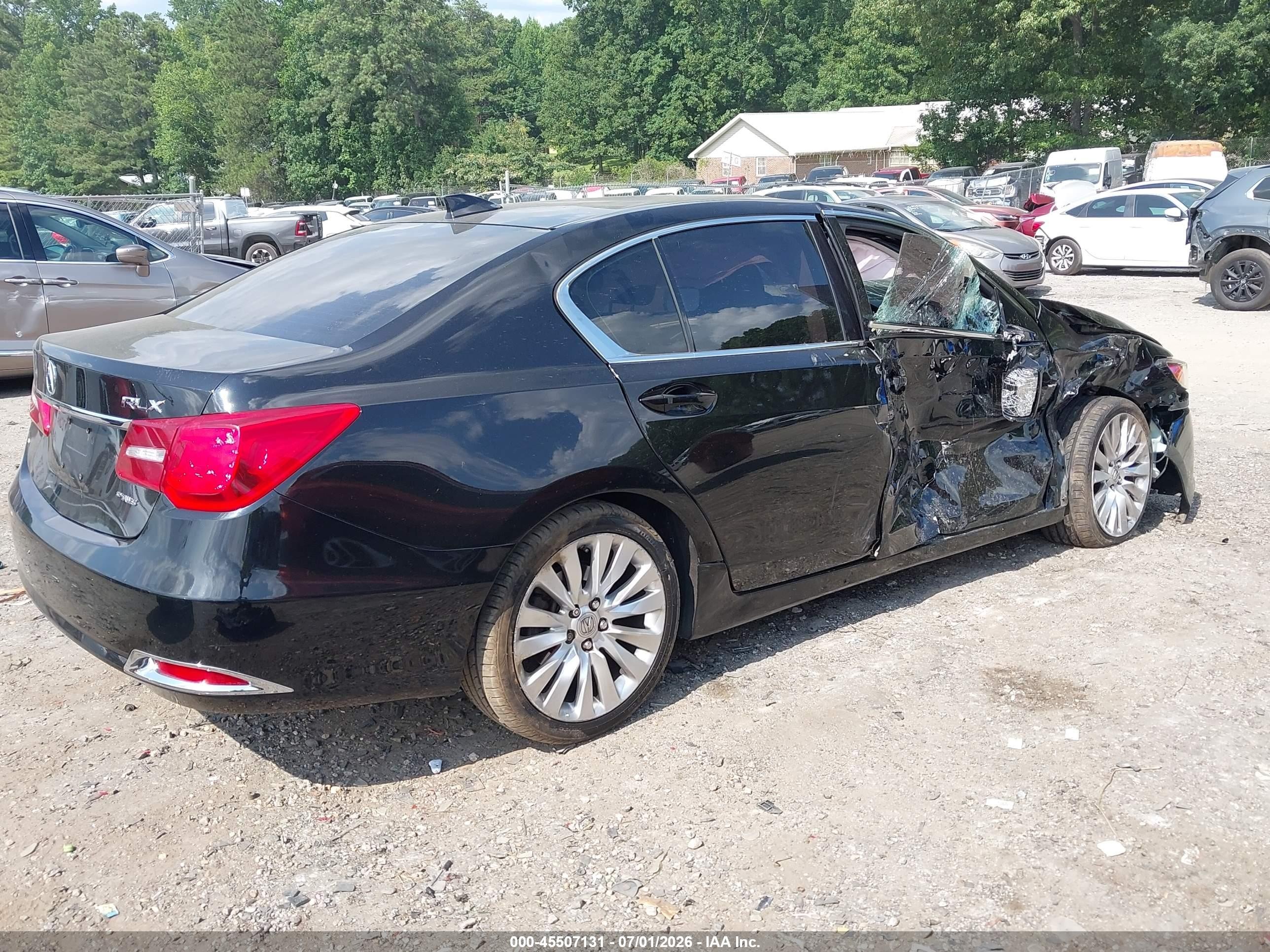 2014 Acura Rlx   Black vin: JH4KC1F56EC007743