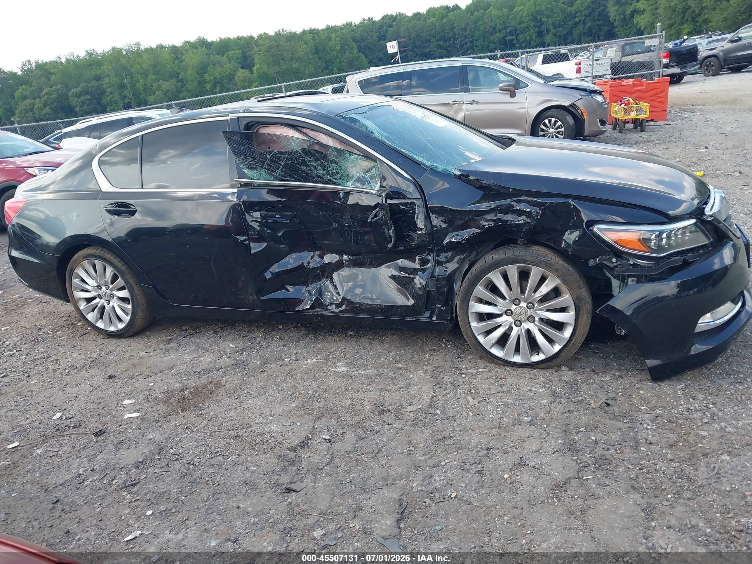 2014 Acura Rlx   Black vin: JH4KC1F56EC007743