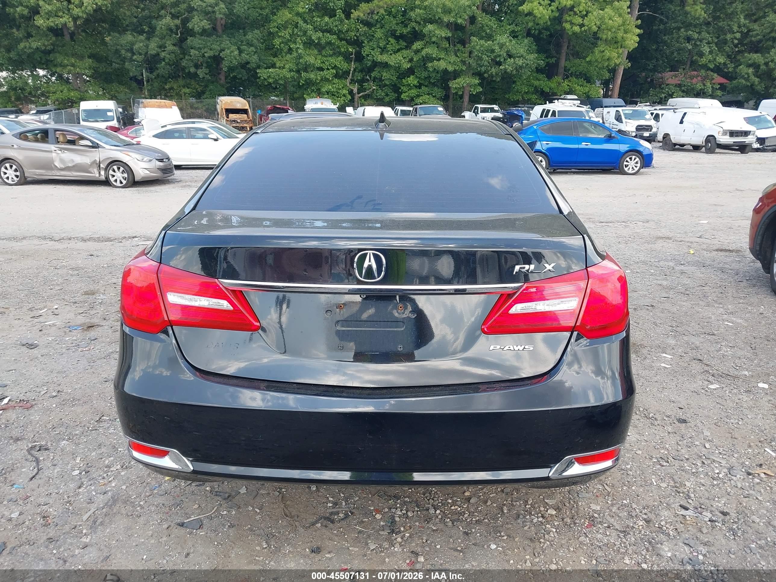 2014 Acura Rlx   Black vin: JH4KC1F56EC007743