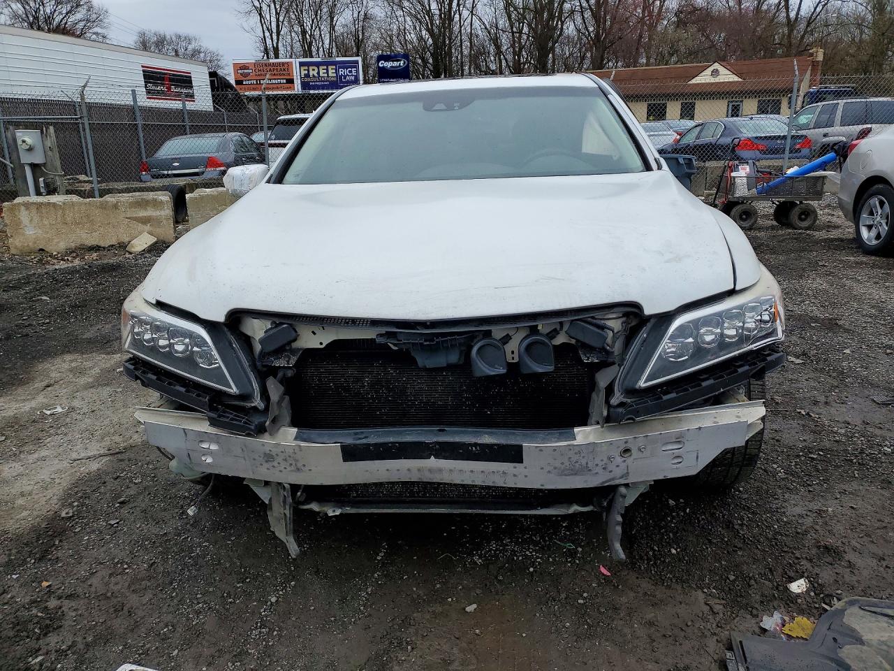 2014 Acura Rlx Tech Белый vin: JH4KC1F57EC003975