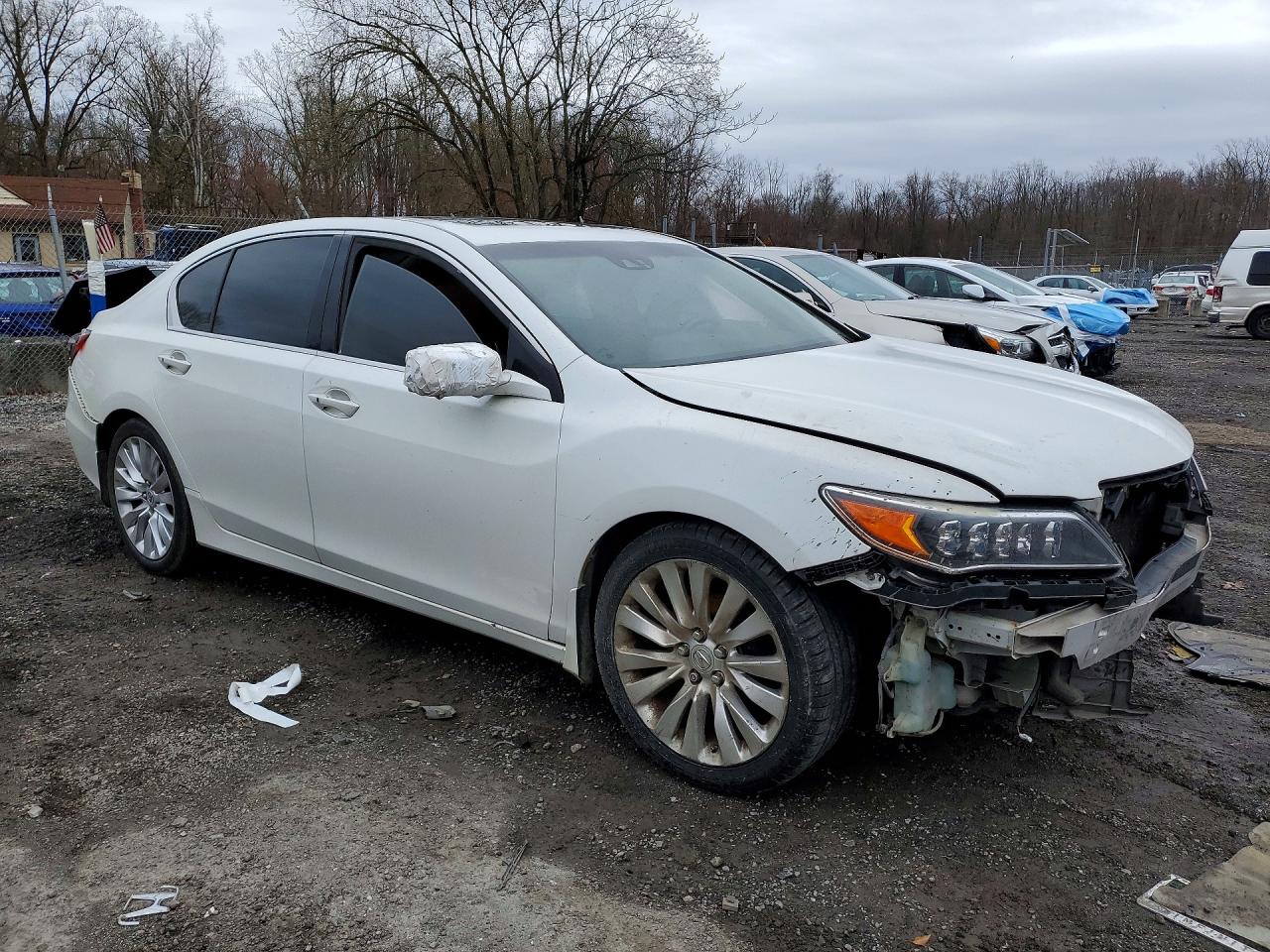 2014 Acura Rlx Tech Белый vin: JH4KC1F57EC003975