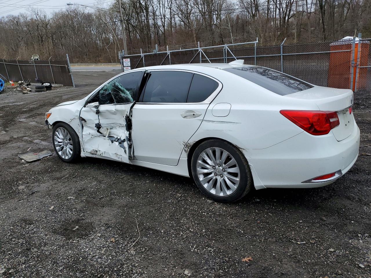 2014 Acura Rlx Tech Белый vin: JH4KC1F57EC003975