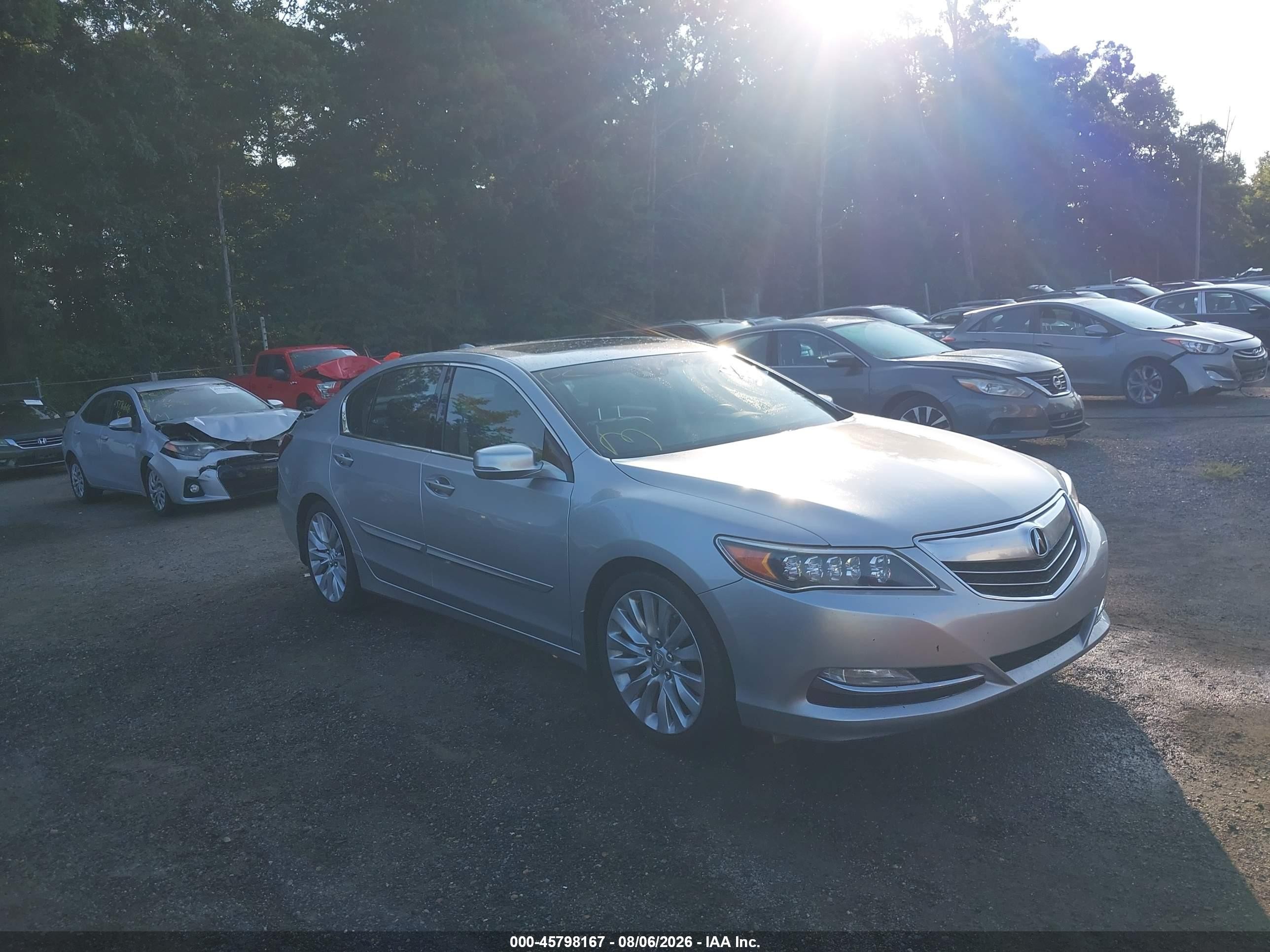 2014 Acura Rlx   Silver vin: JH4KC1F57EC006374