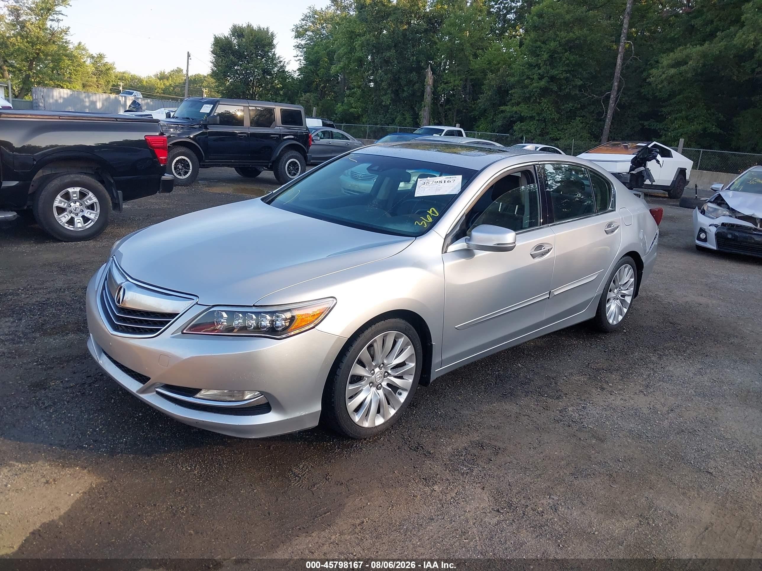 2014 Acura Rlx   Silver vin: JH4KC1F57EC006374