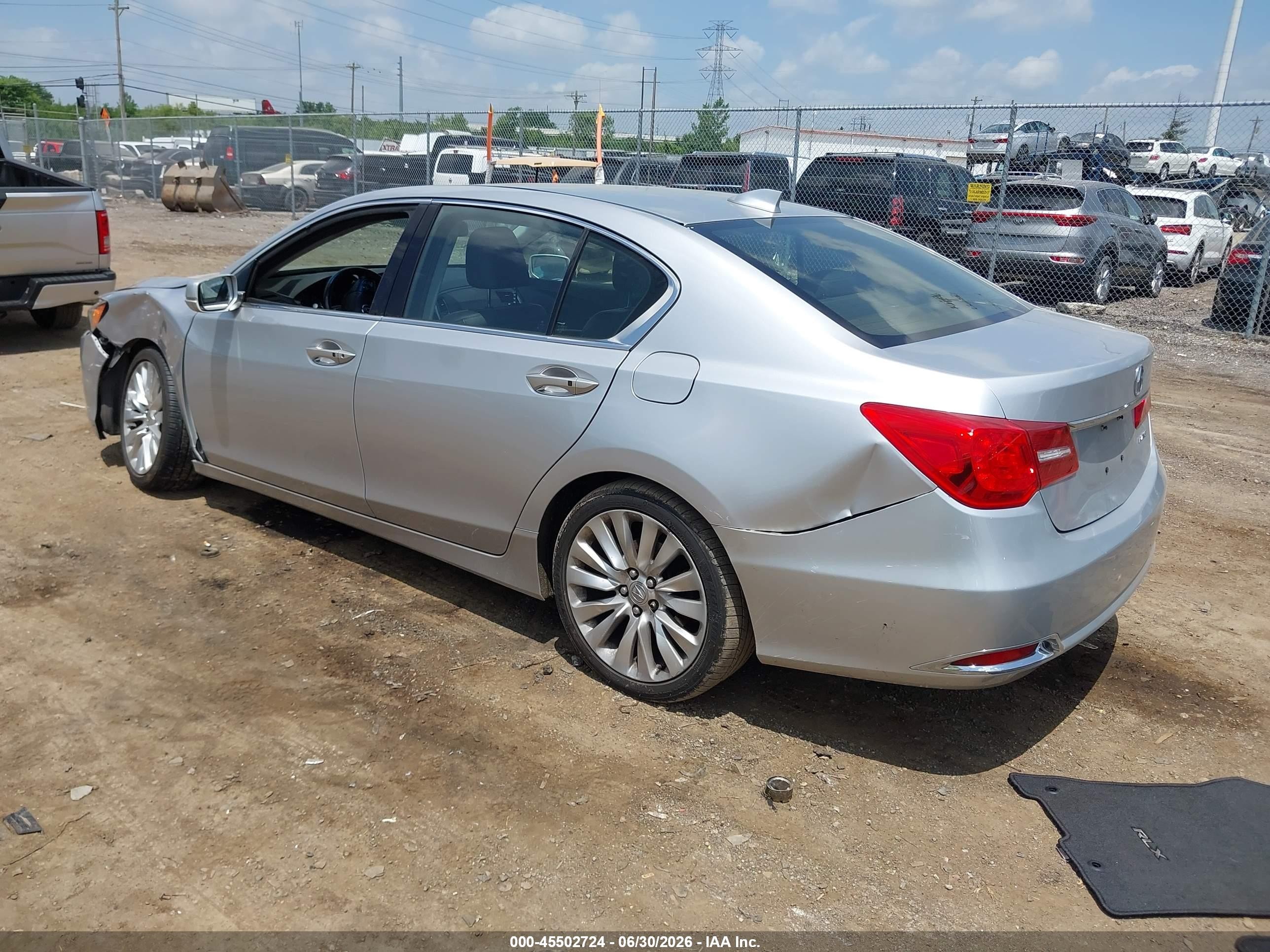 2014 Acura Rlx   Серебряный vin: JH4KC1F59EC007655
