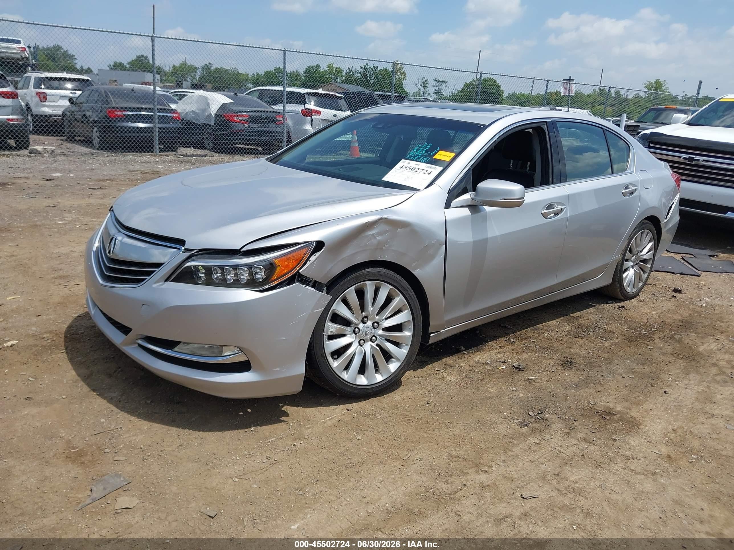 2014 Acura Rlx   Серебряный vin: JH4KC1F59EC007655