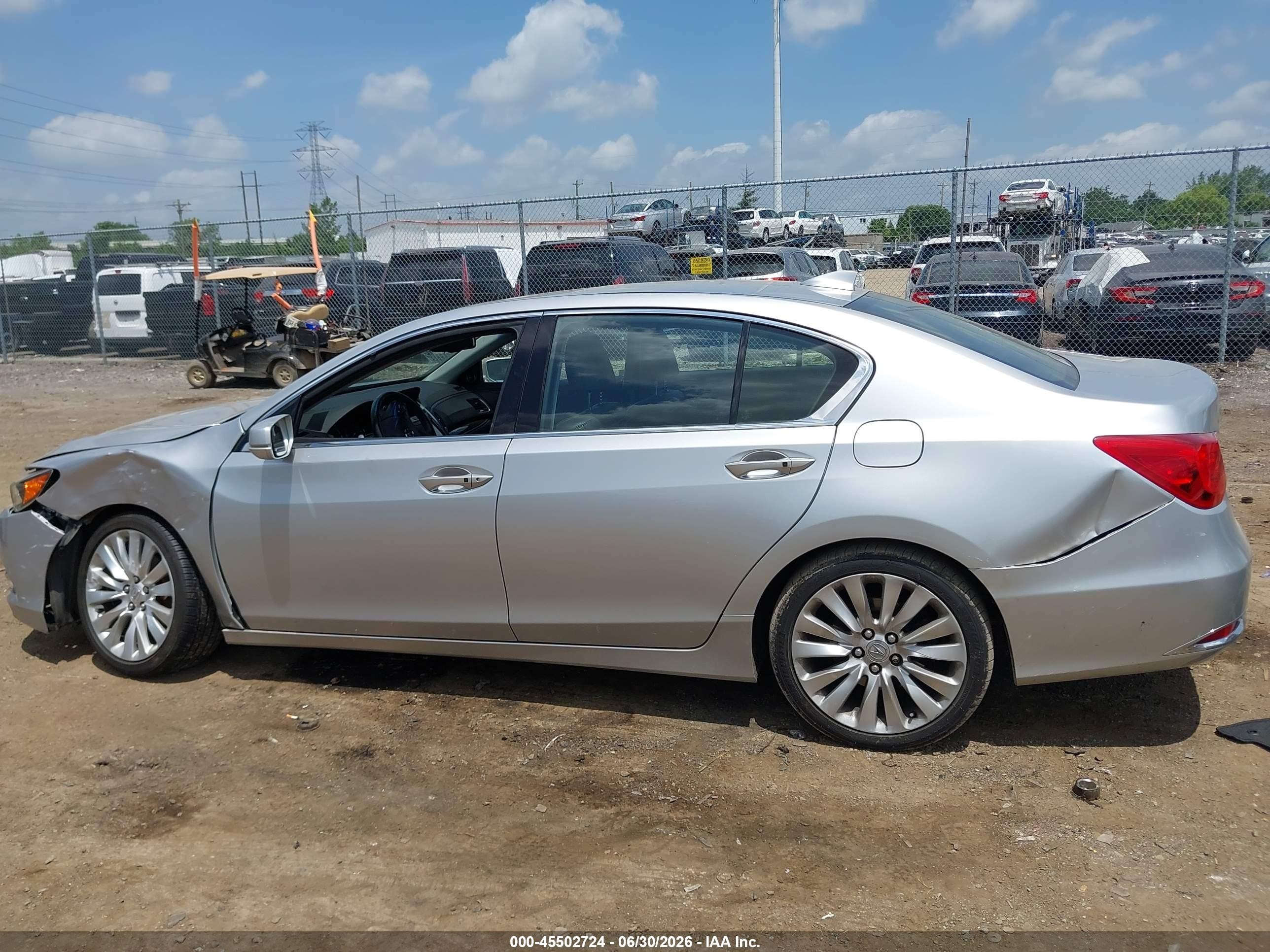 2014 Acura Rlx   Серебряный vin: JH4KC1F59EC007655